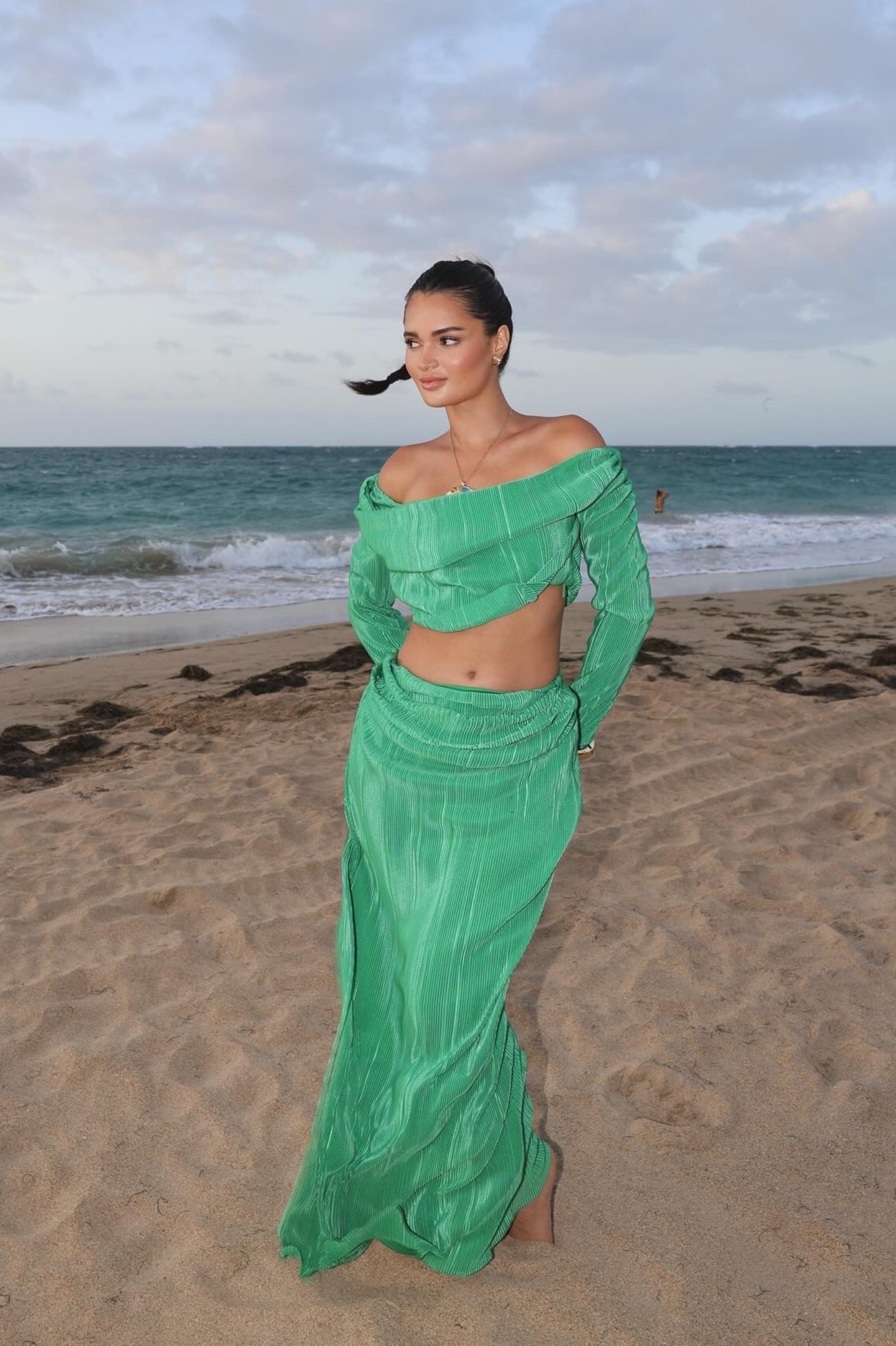 Green Haidyn Skirt Set - JLUXLABEL