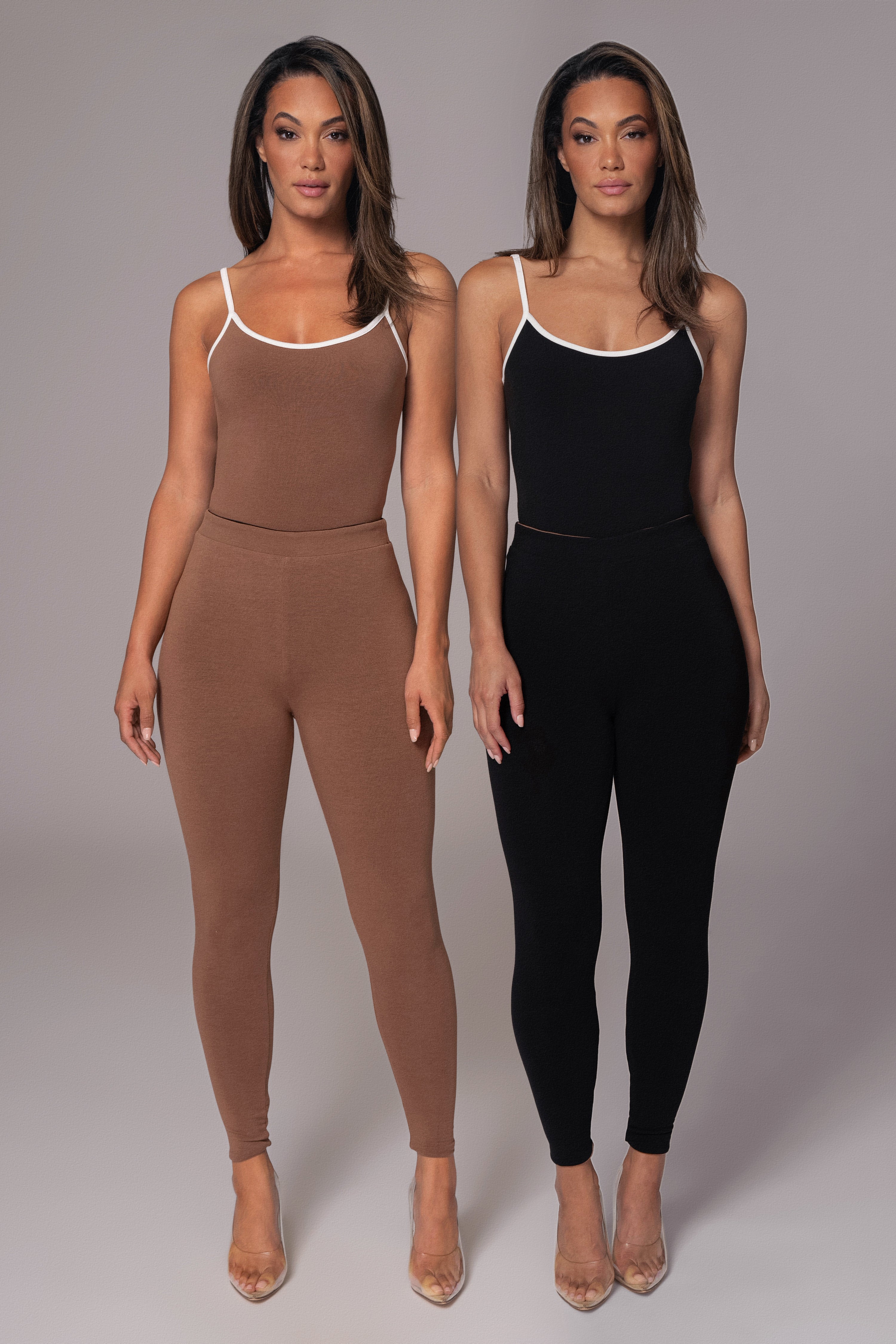 Black/Pecan Everyday Reversible Leggings - JLUXLABEL