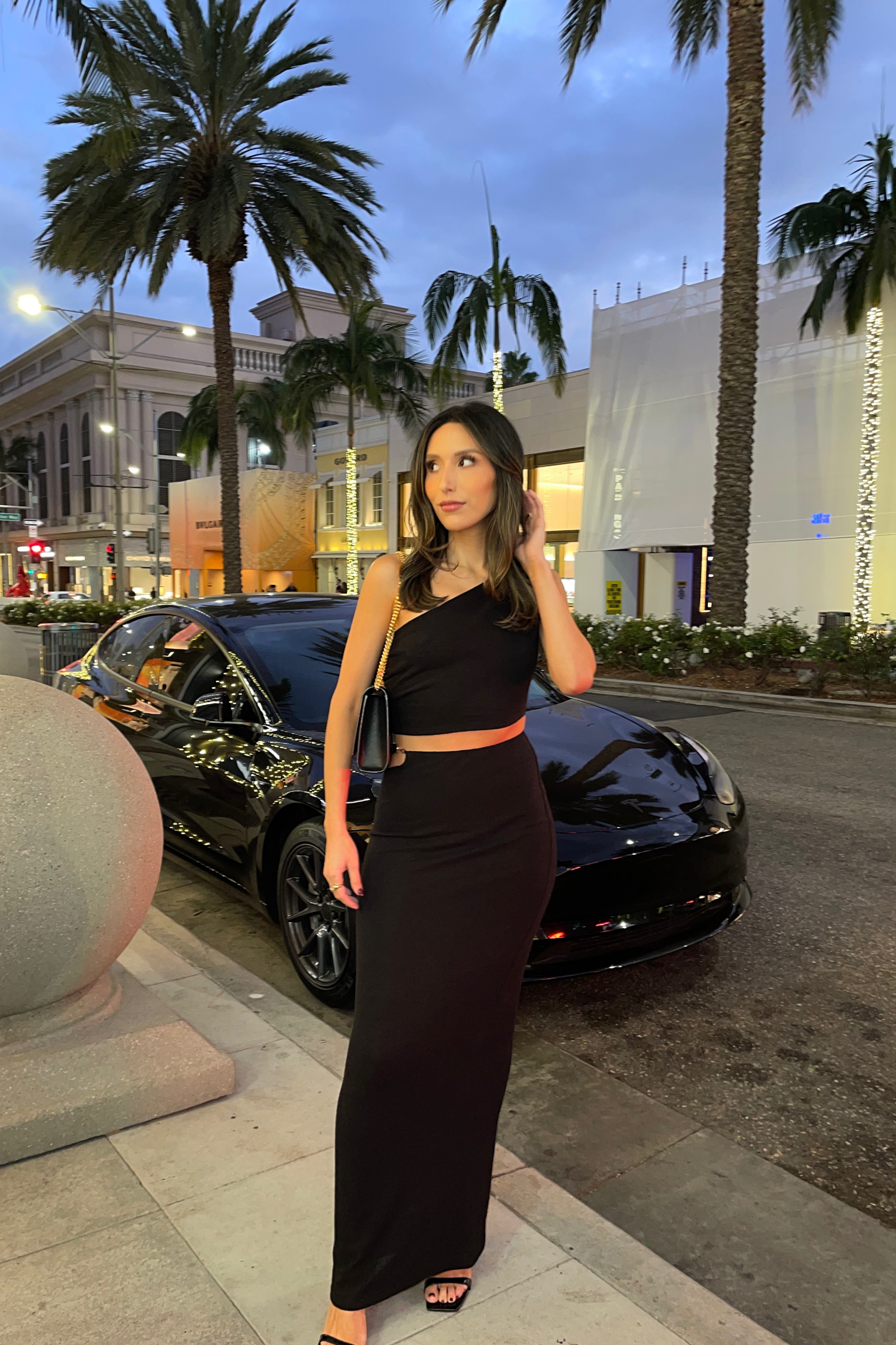 Black Skye Knit Skirt Set - JLUXLABEL