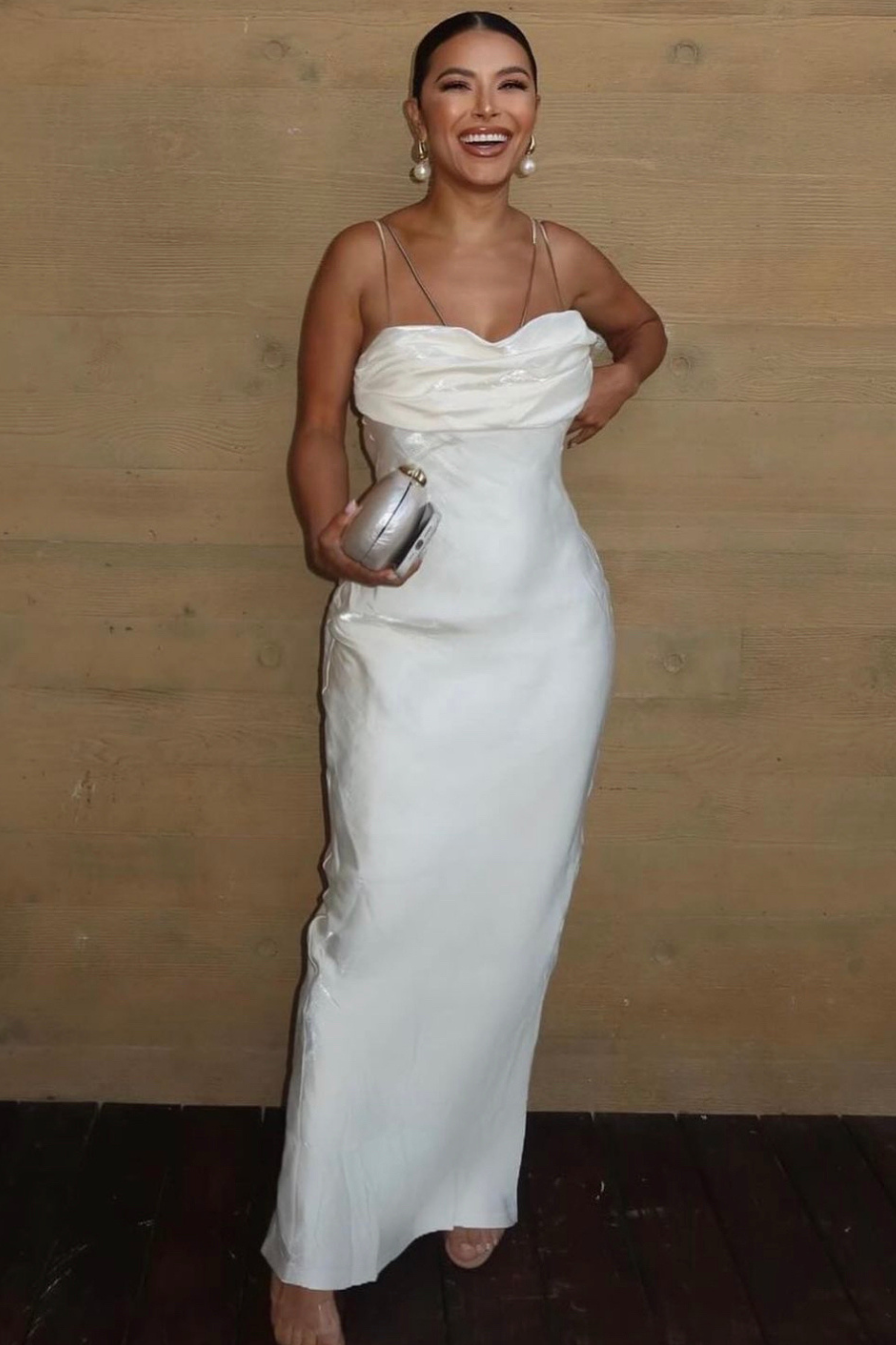 White Iridescent Visions Of You Dress - JLUXLABEL