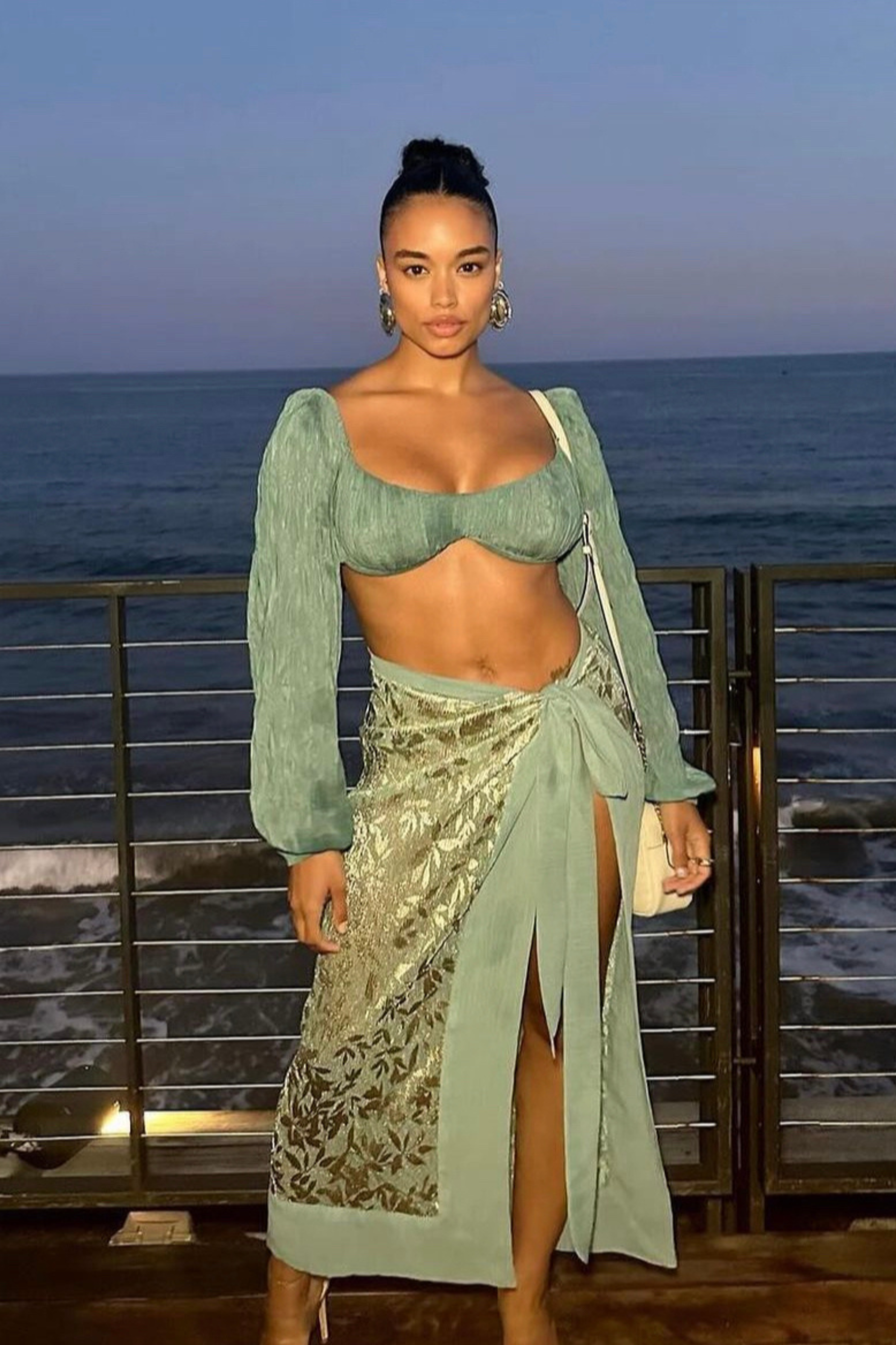 Teal Carey Long Sleeve Top - JLUXLABEL