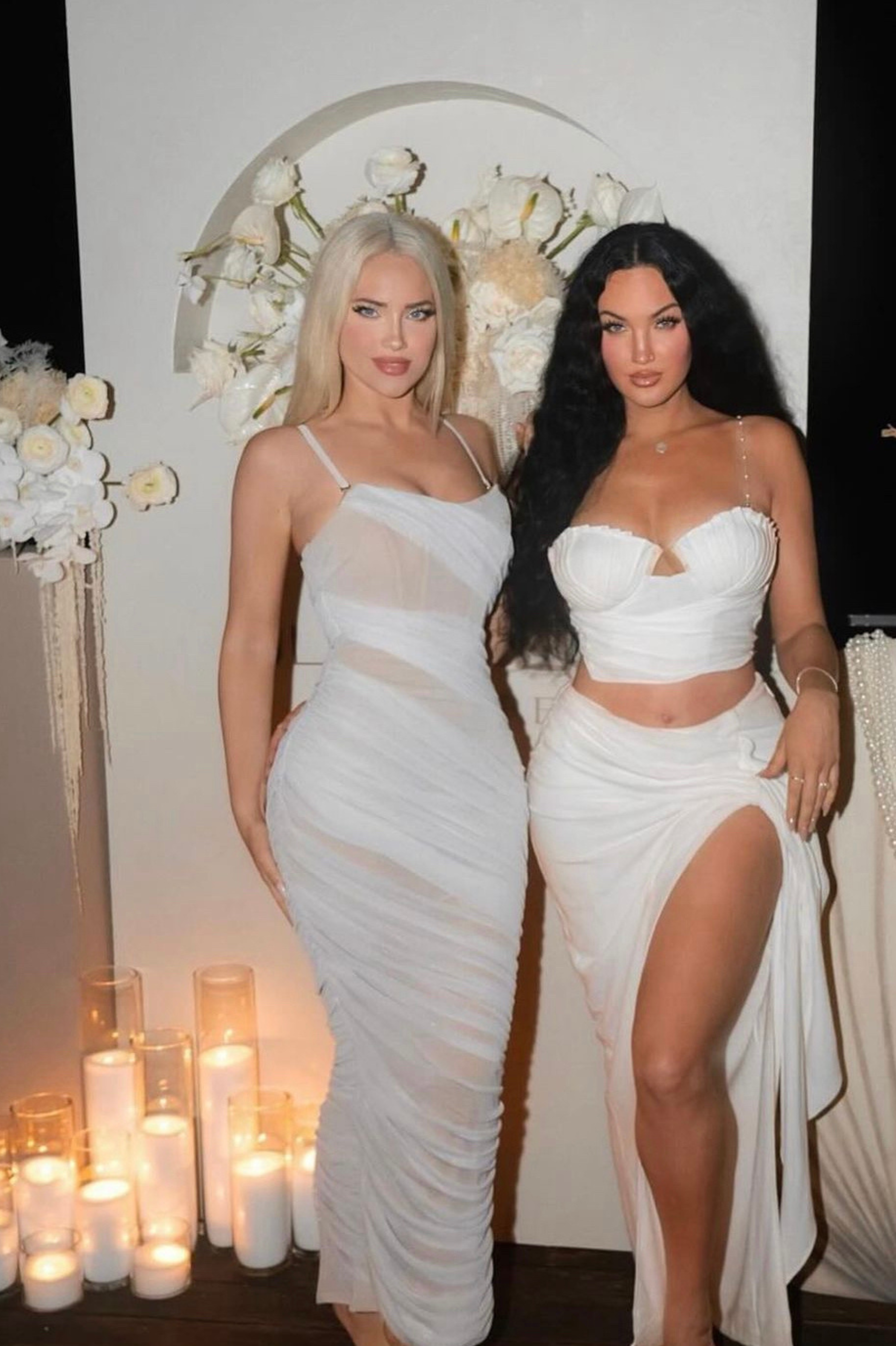 Ivory Catalina Lurex Knit Maxi Dress - JLUXLABEL