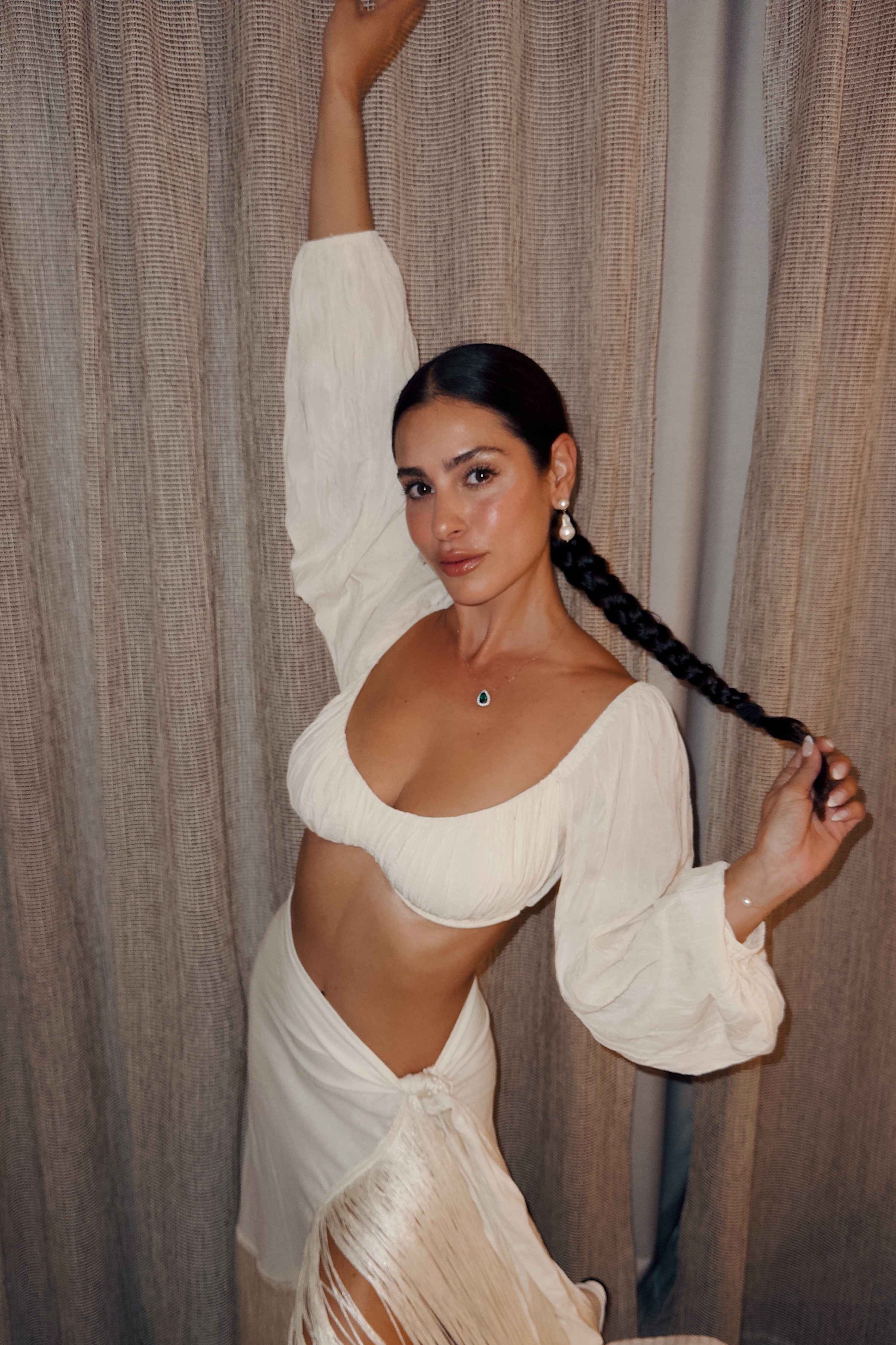 Ivory Carey Long Sleeve Top - JLUXLABEL