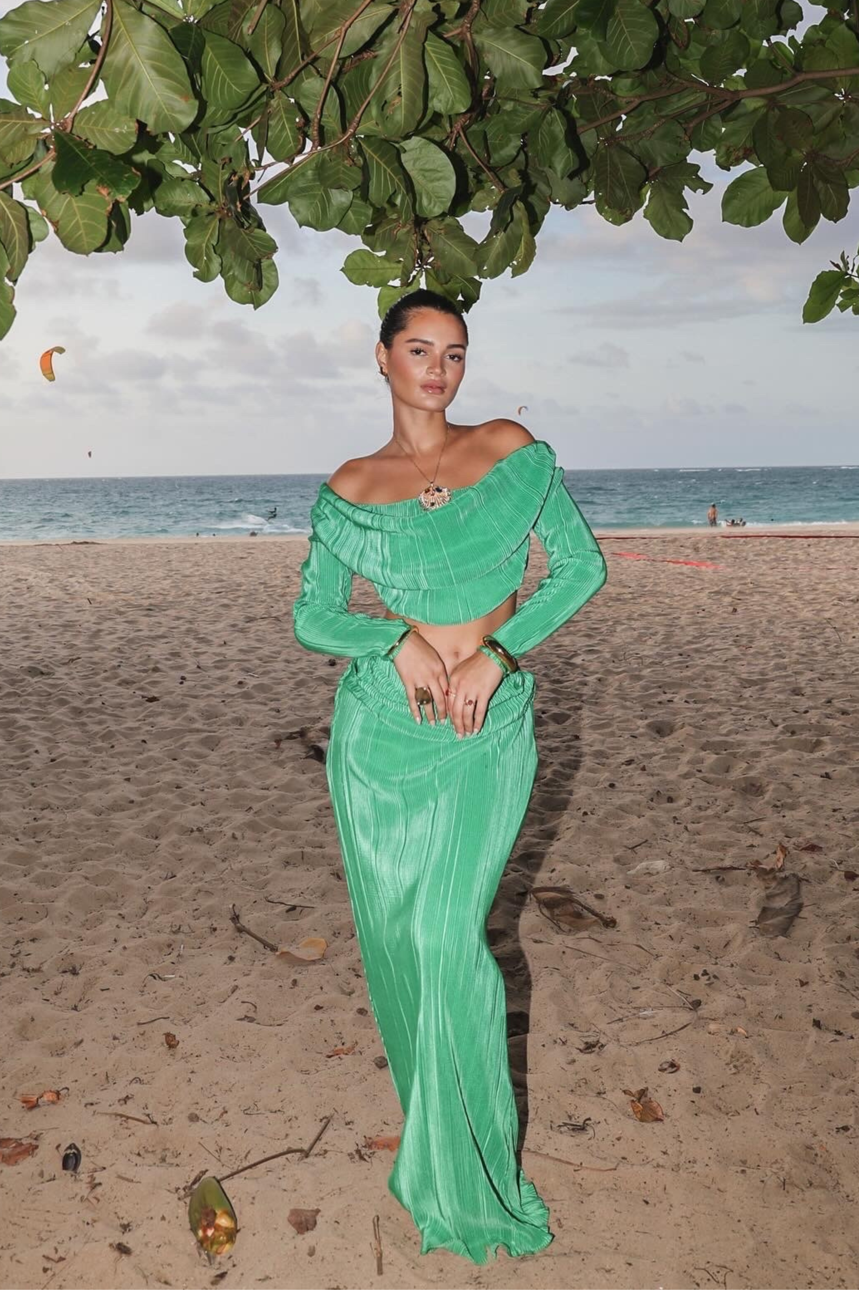 Green Haidyn Skirt Set - JLUXLABEL