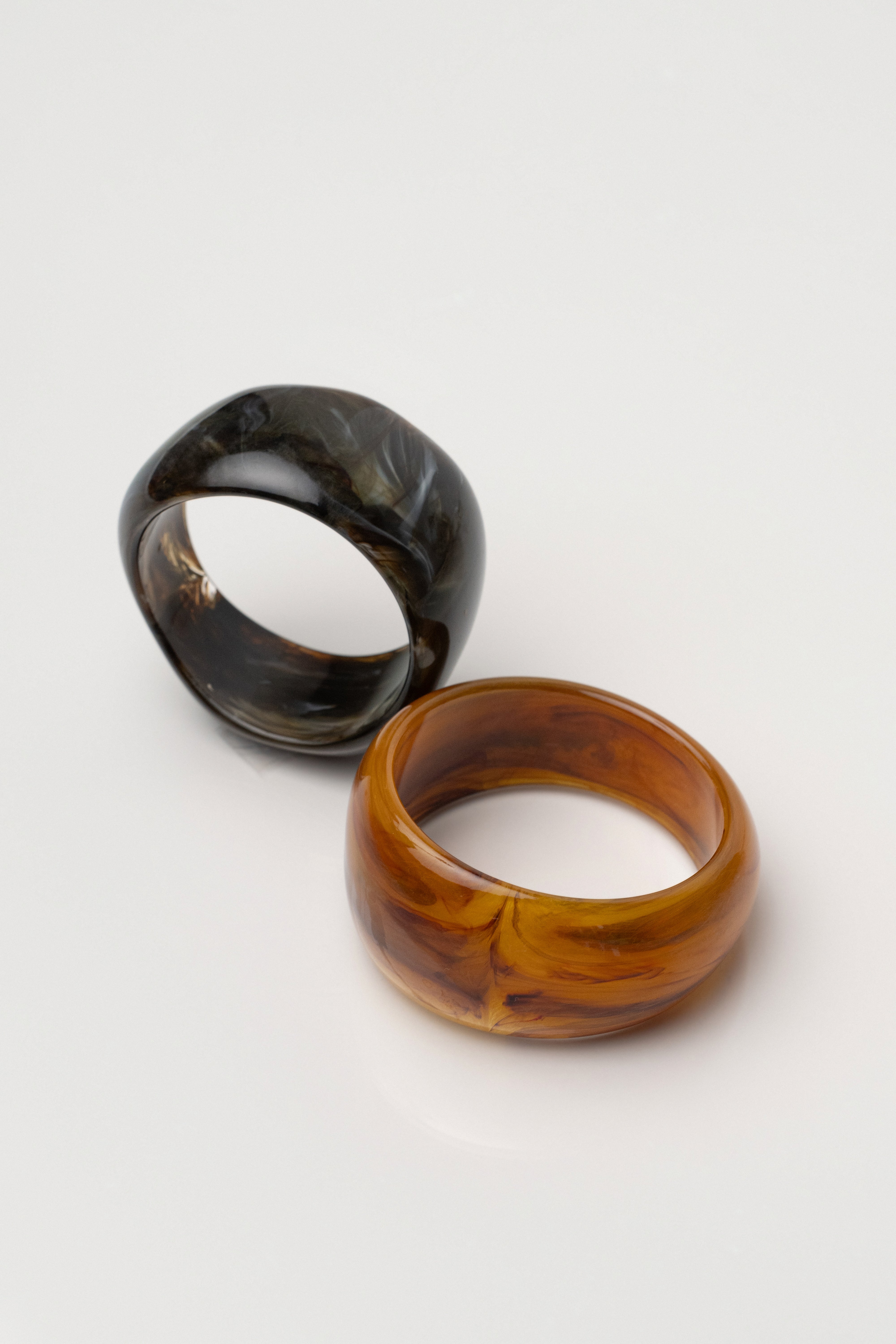 Amber Tortoise Shell Bracelet Set - JLUXLABEL