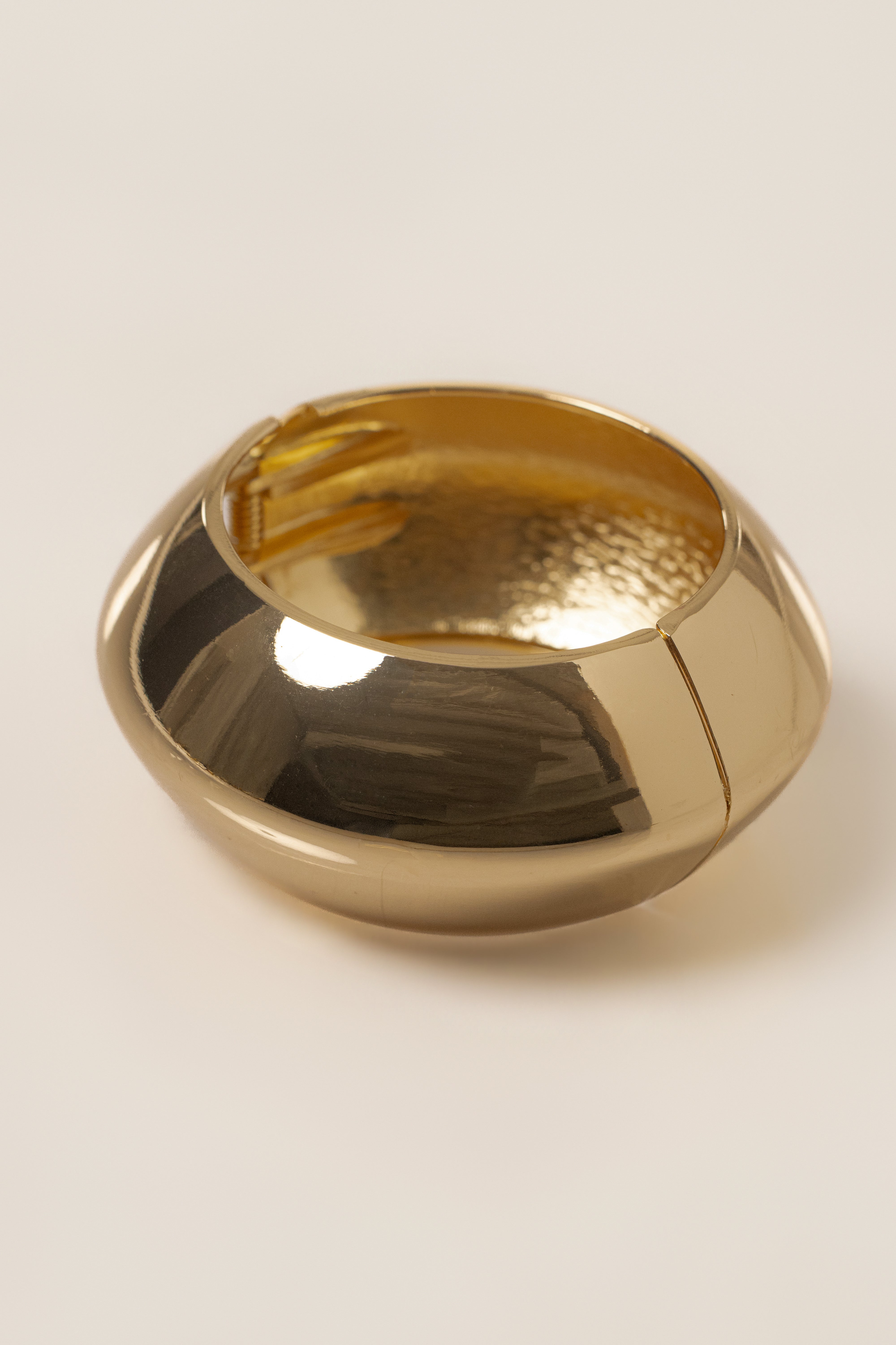 Gold Lore Hinge Bracelet by JLUXLABEL, showcasing a sleek gold jewelry piece with a hinge design and modern style.