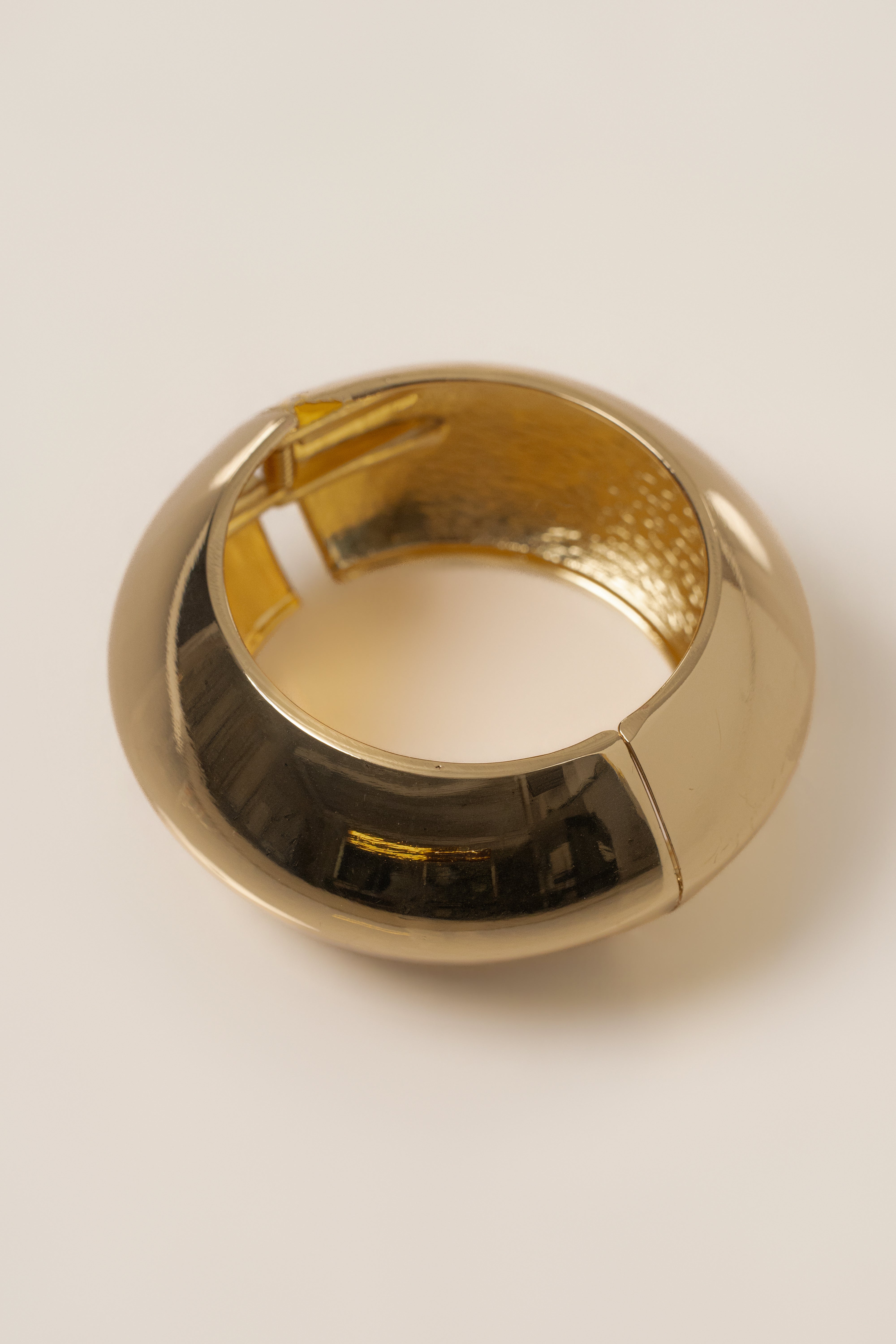 Gold Lore hinge bracelet by JLUXLABEL, featuring sleek jewelry design with a polished gold finish and hinge closure.