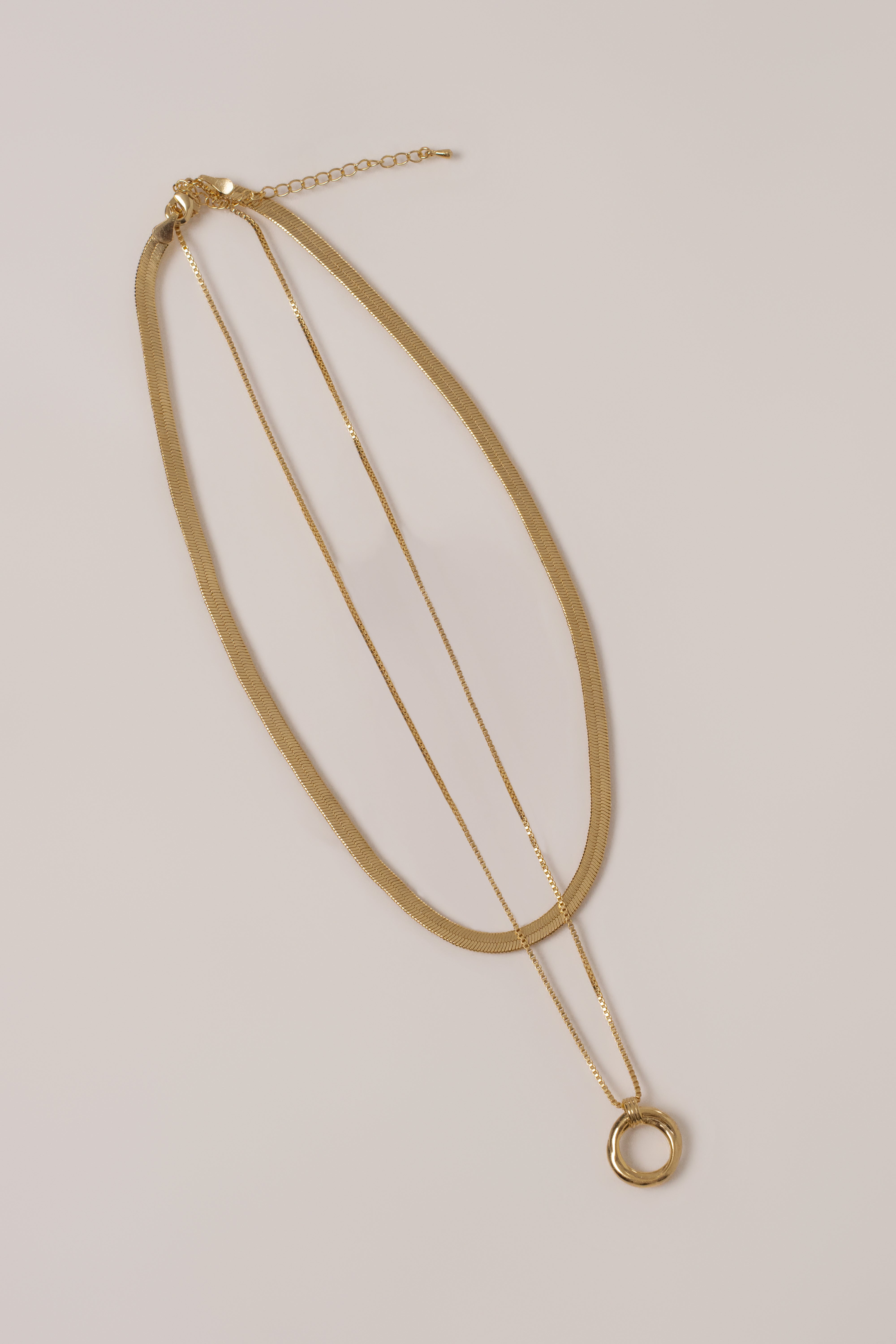 Gold Rue Layered Necklace - JLUXLABEL