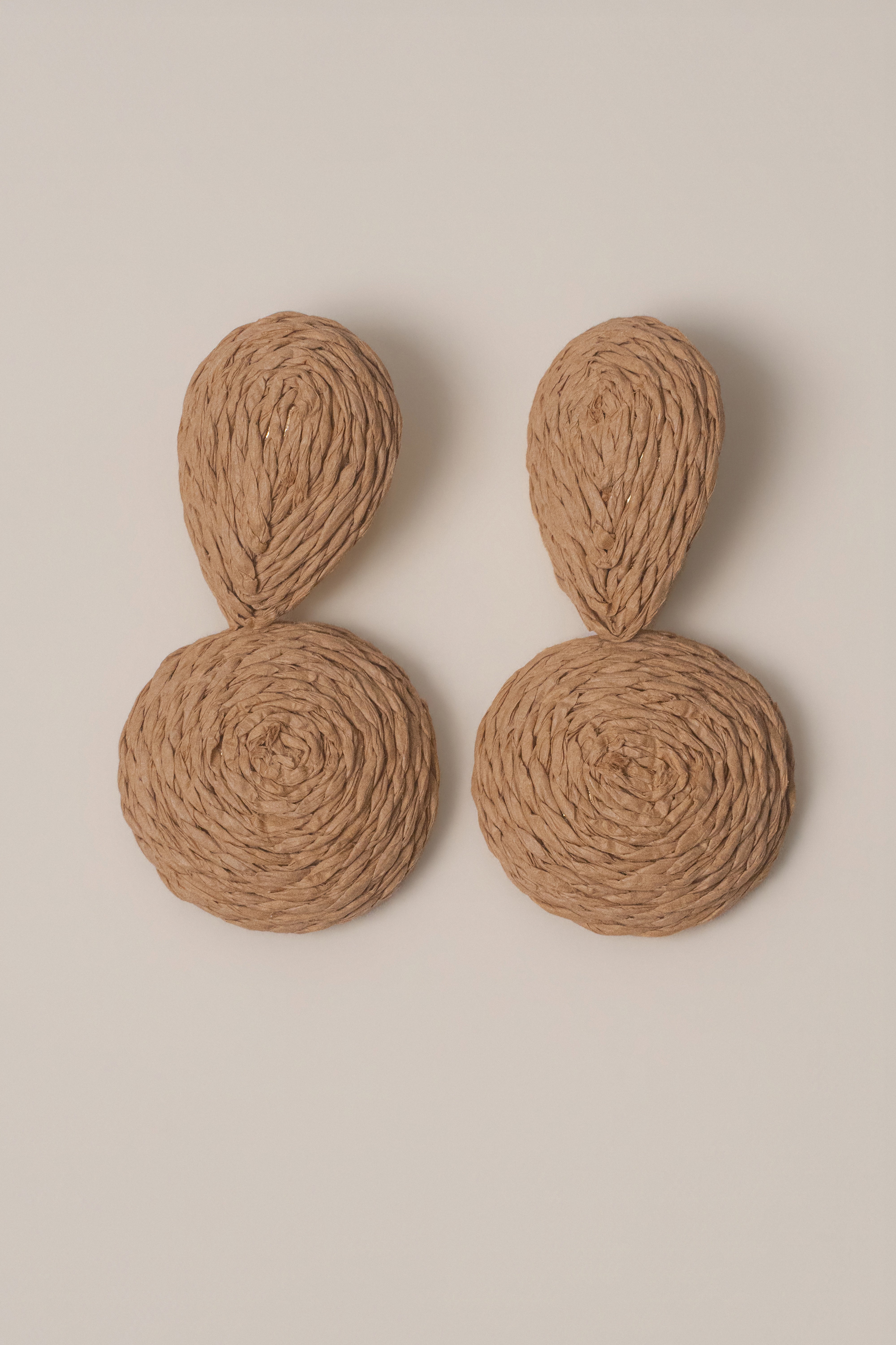 Beige Ocean Glow Drop Earrings - JLUXLABEL