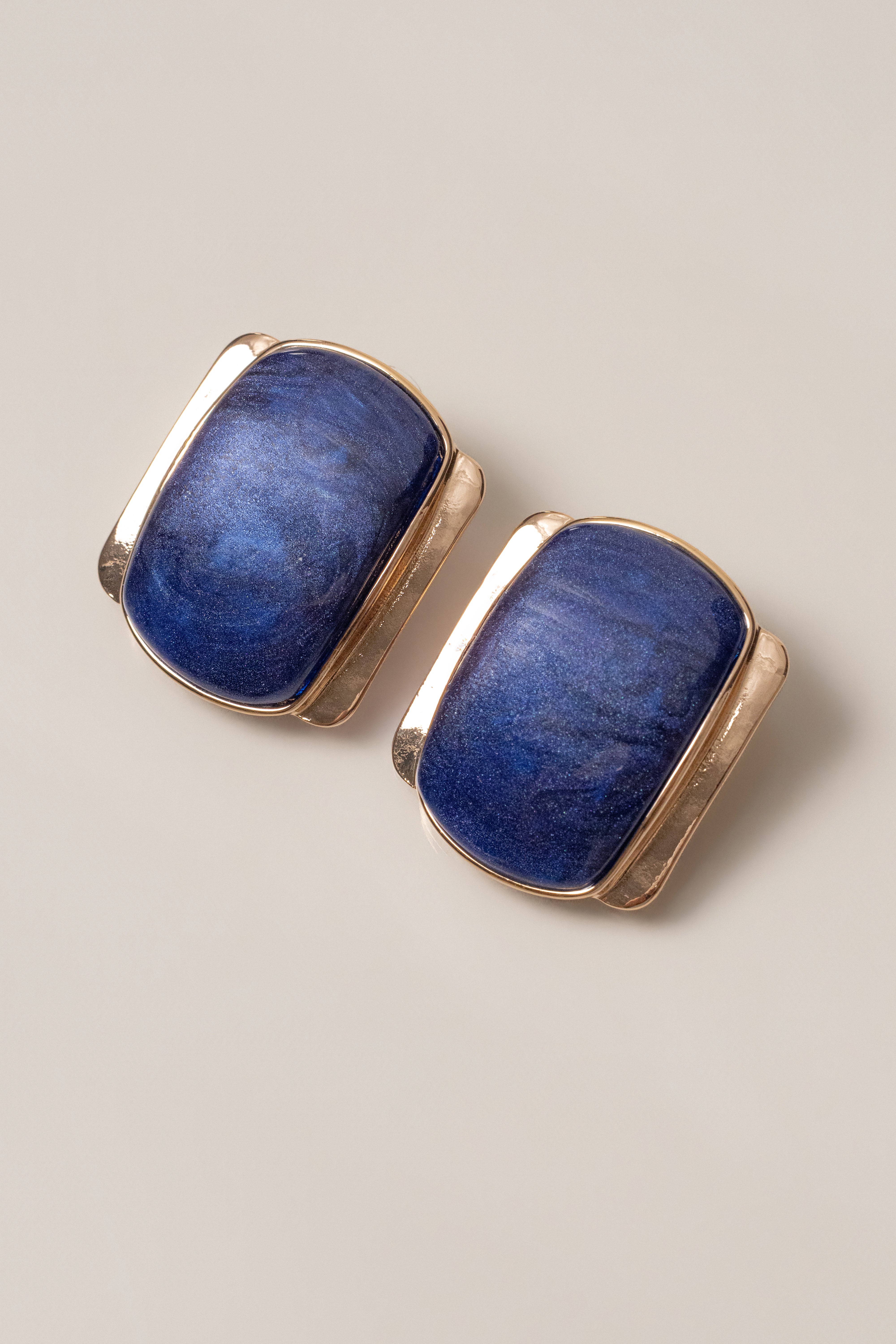 Blue Giovanna earrings by JLUXLABEL, stylish jewelry featuring vibrant blue stones and elegant design.