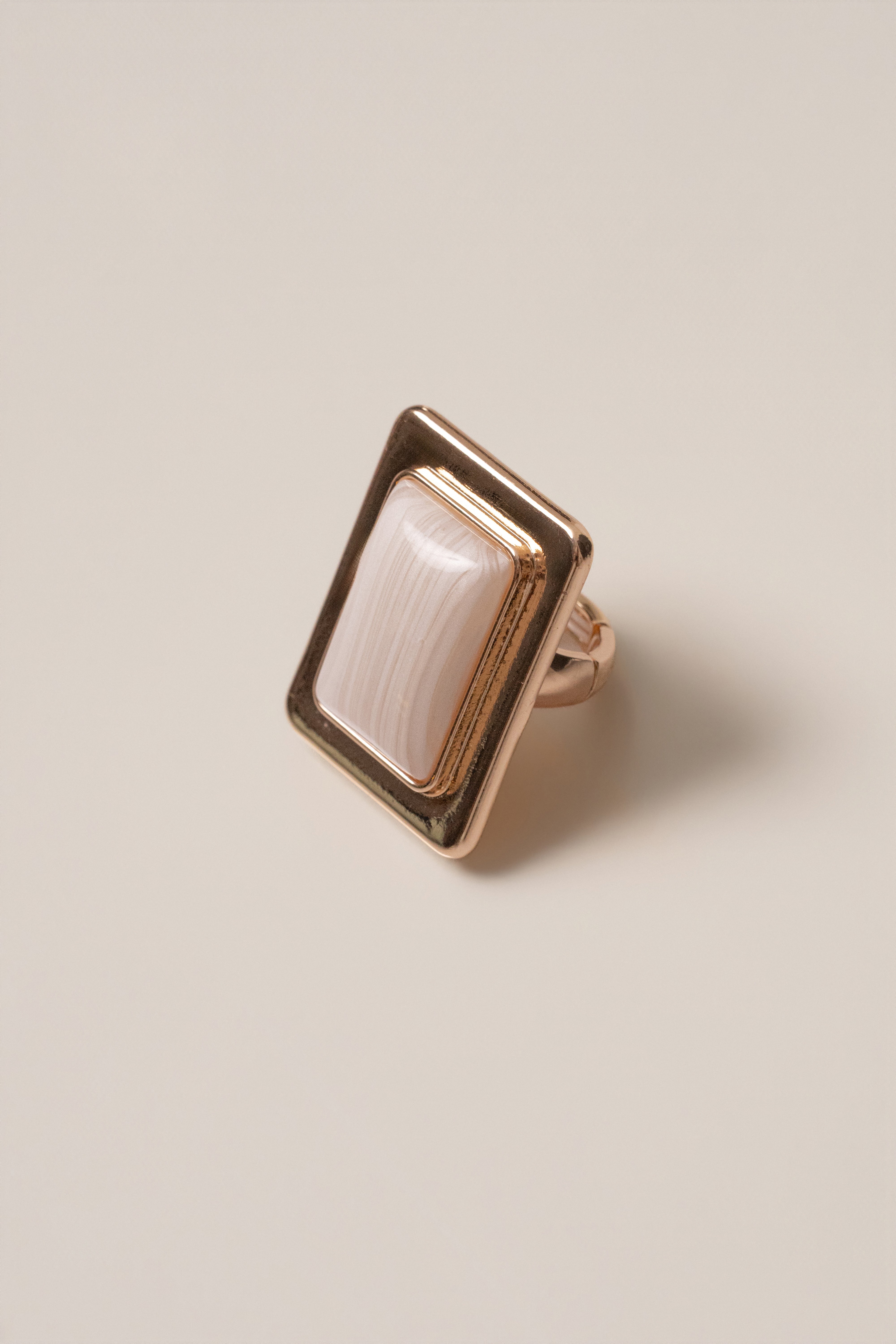 White Society Frame Ring - JLUXLABEL