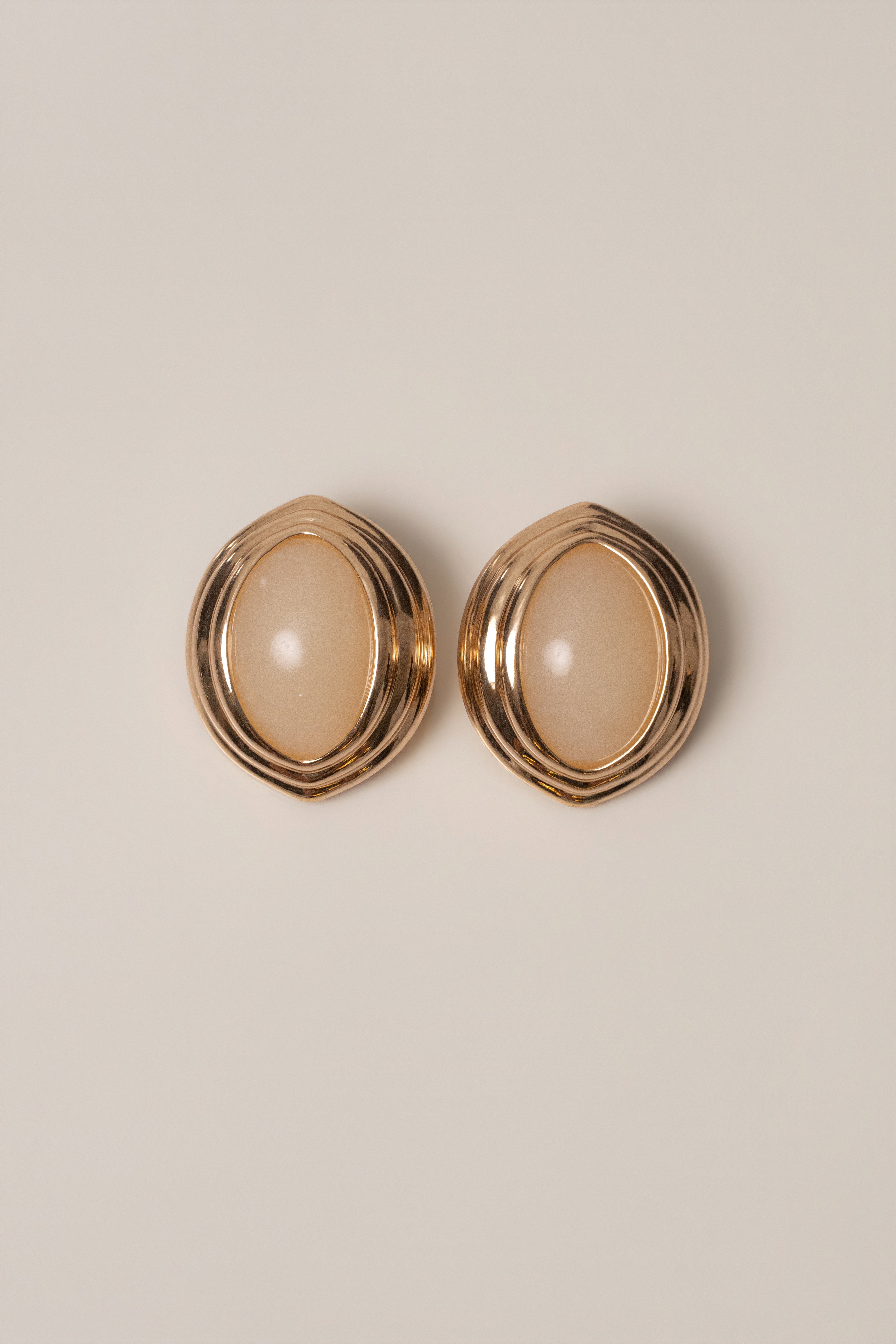 Ivory Inner Glow Stone Earrings - JLUXLABEL