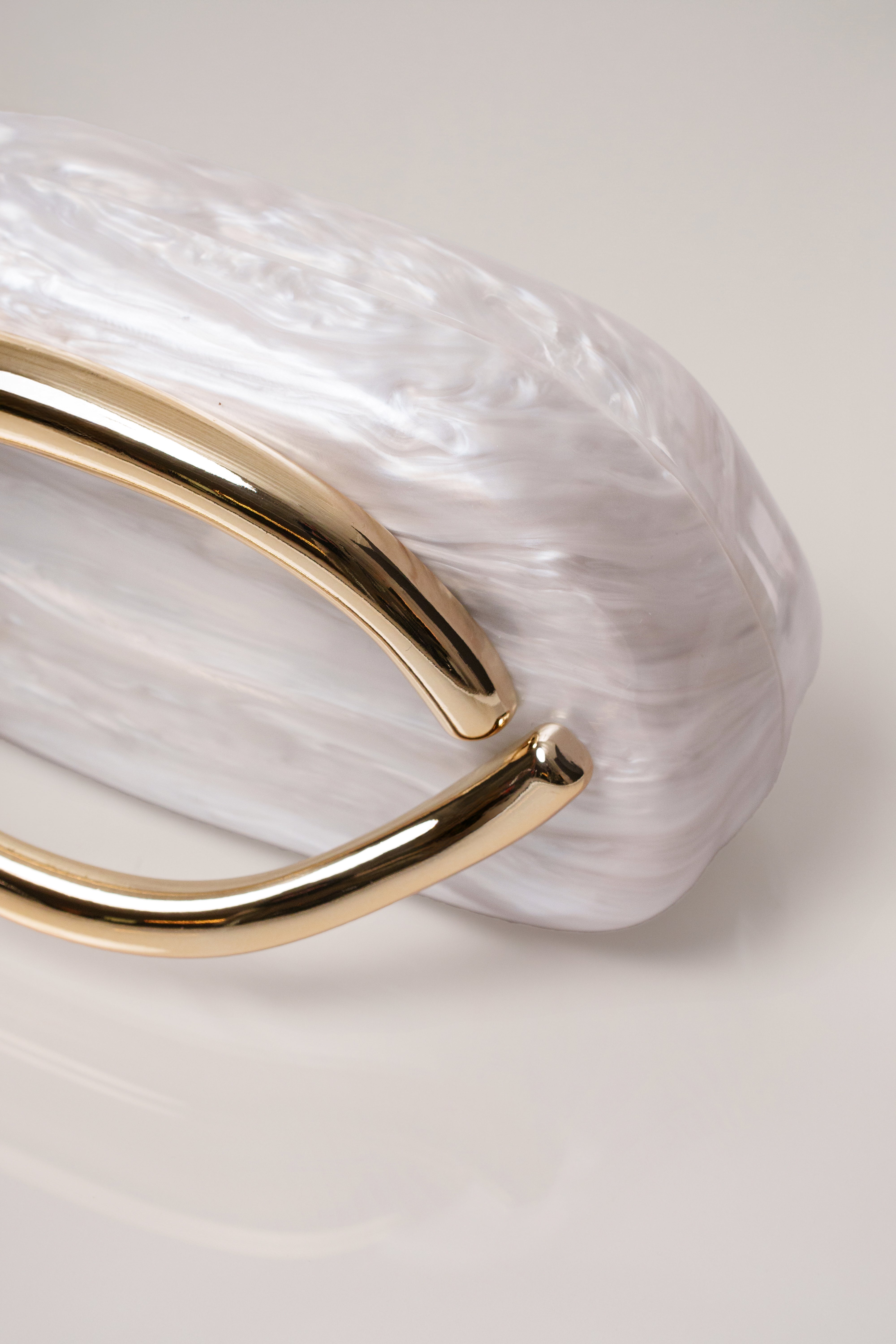 Ivory Halo Mirage Clutch