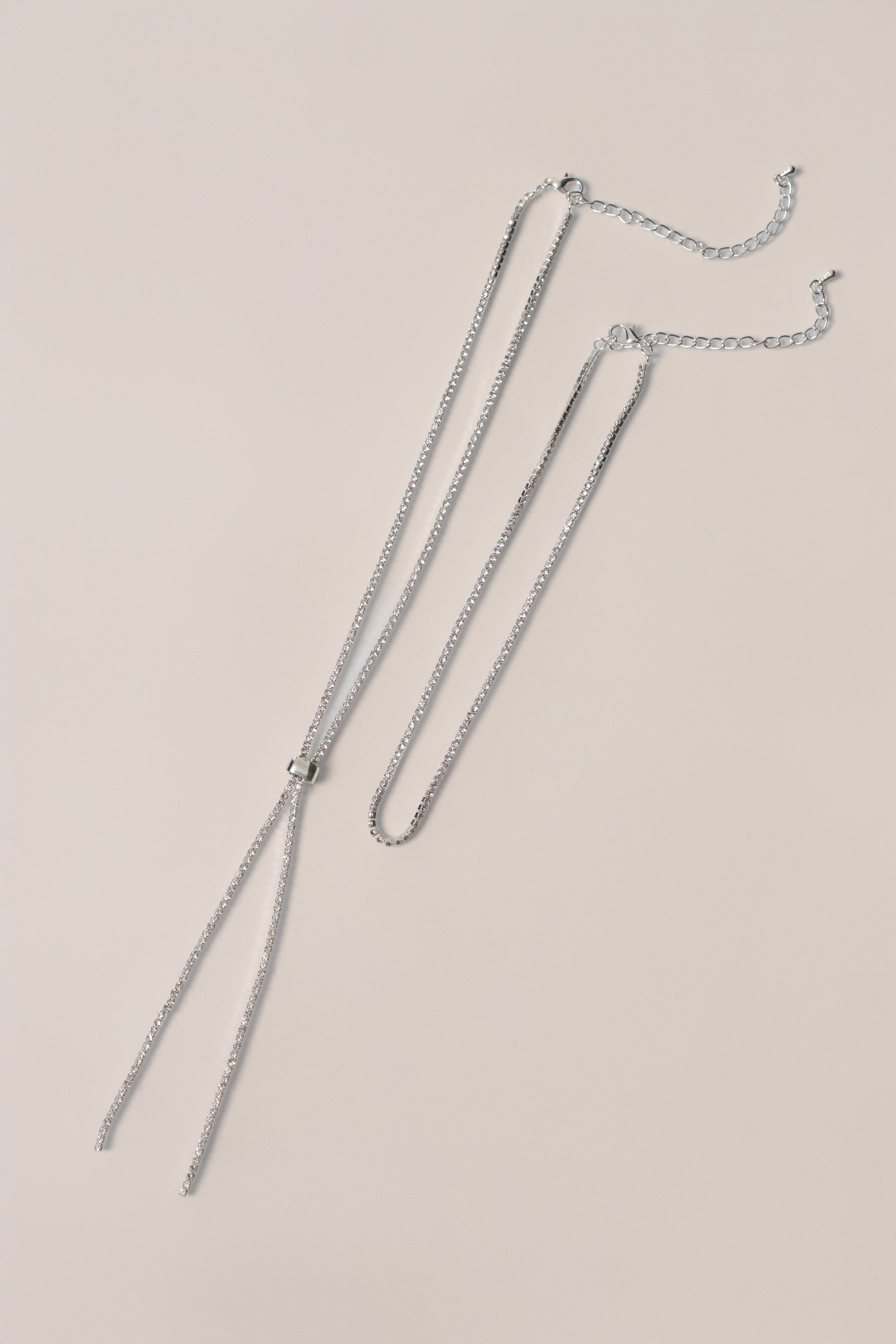 Silver Arie Layered Necklace