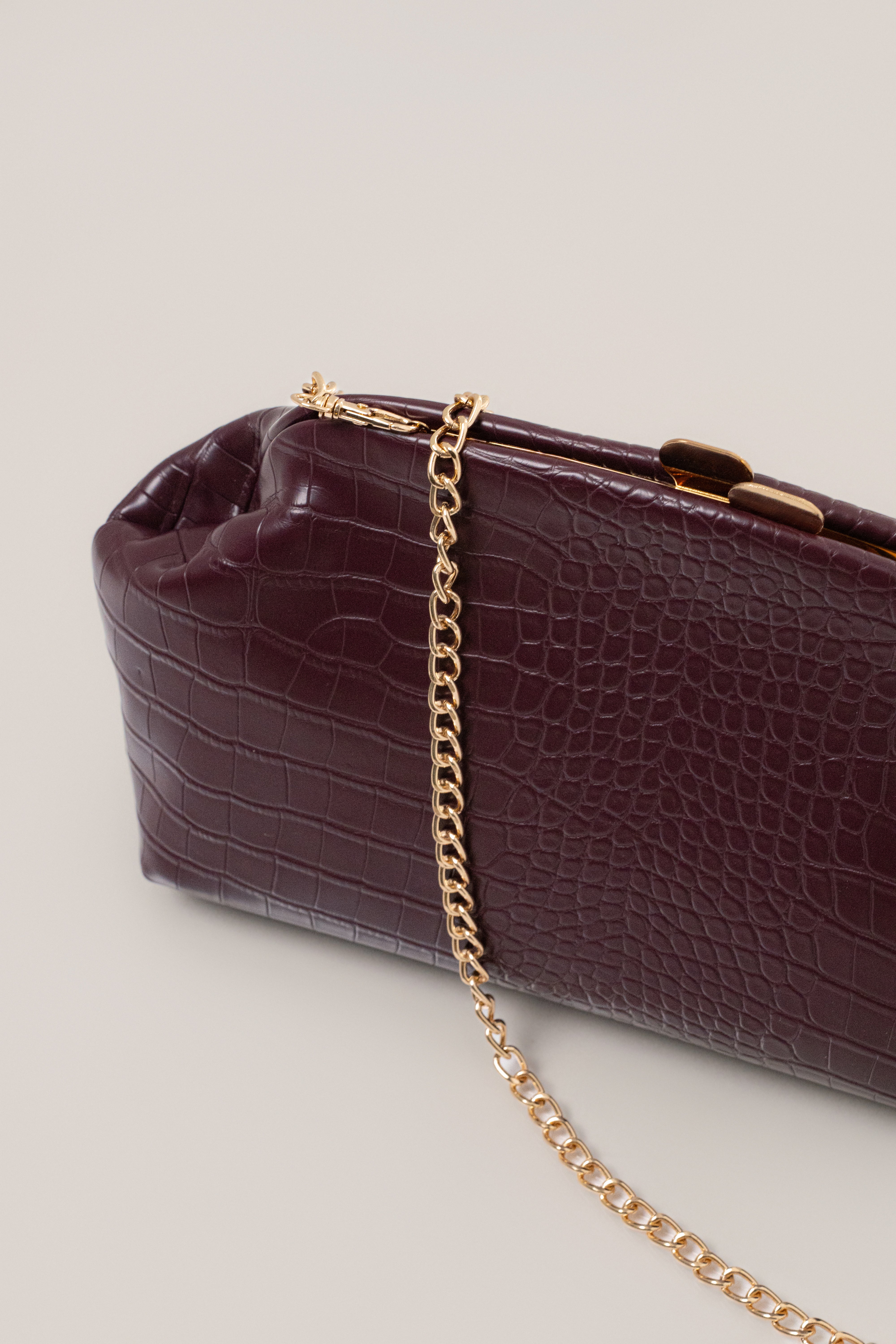 Burgundy Lola Clutch Bag - JLUXLABEL