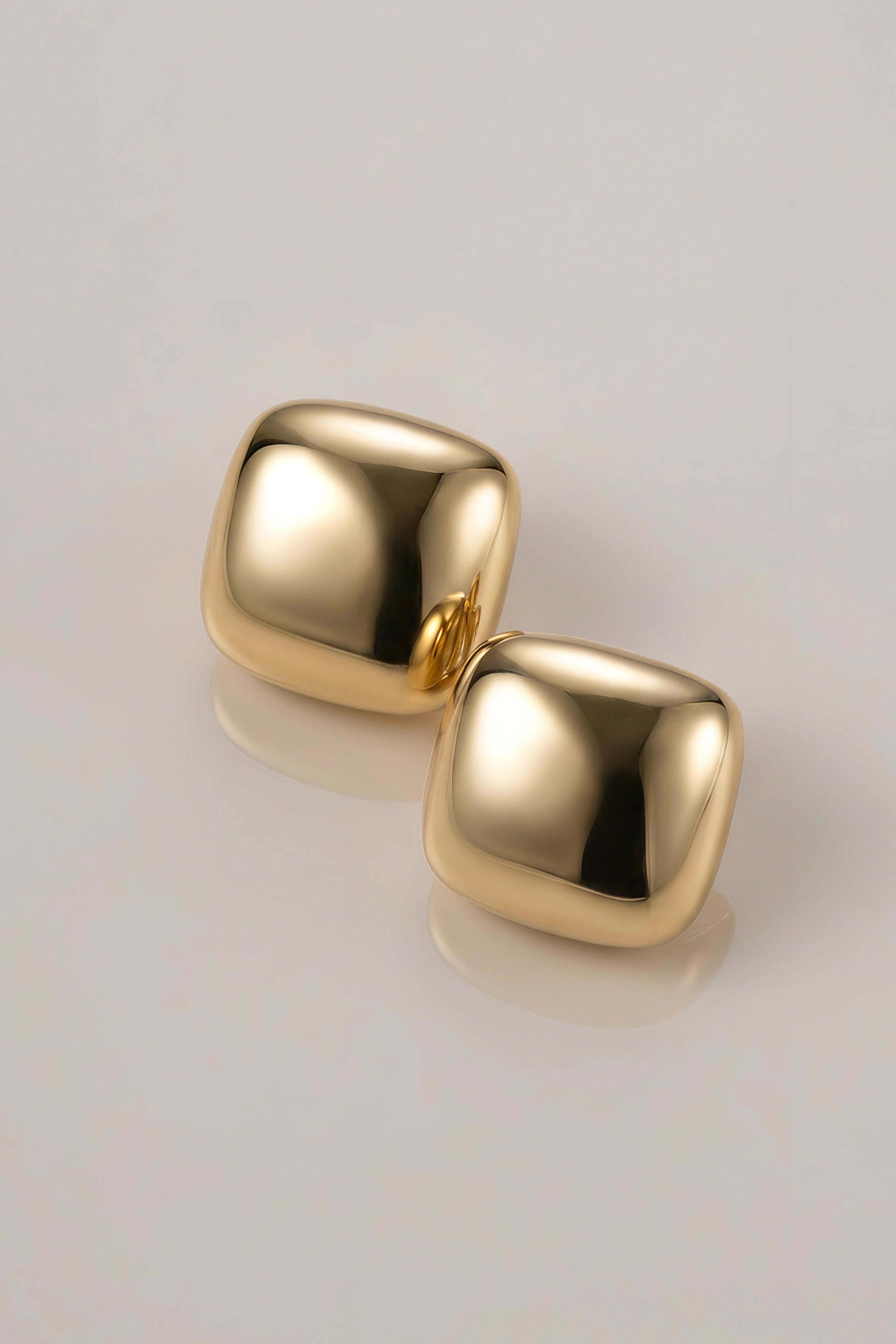 Gold Nina Squared Earrings