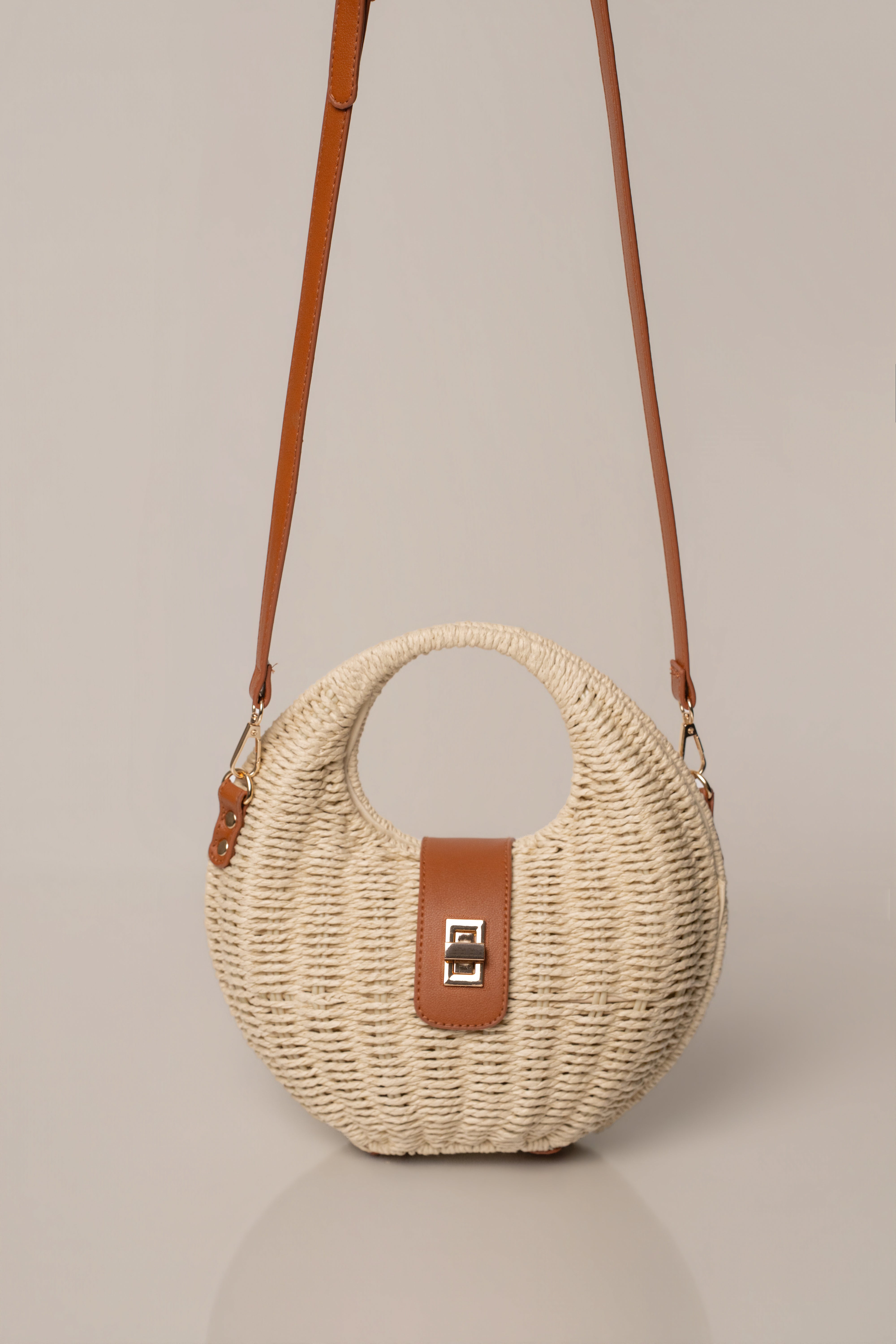 Beige Coastal Escape Handbag