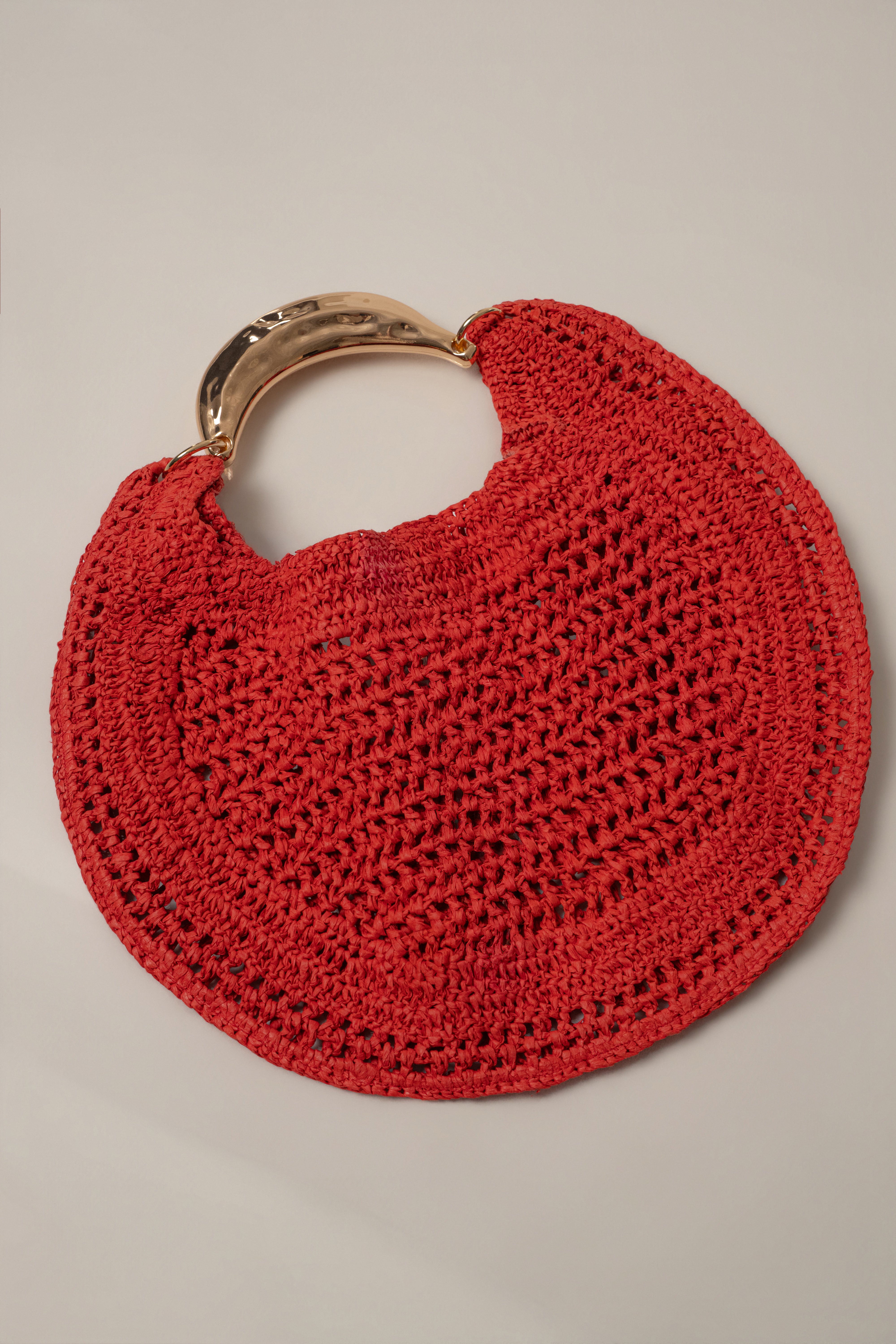 Red Seaside Woven Bag - JLUXLABEL