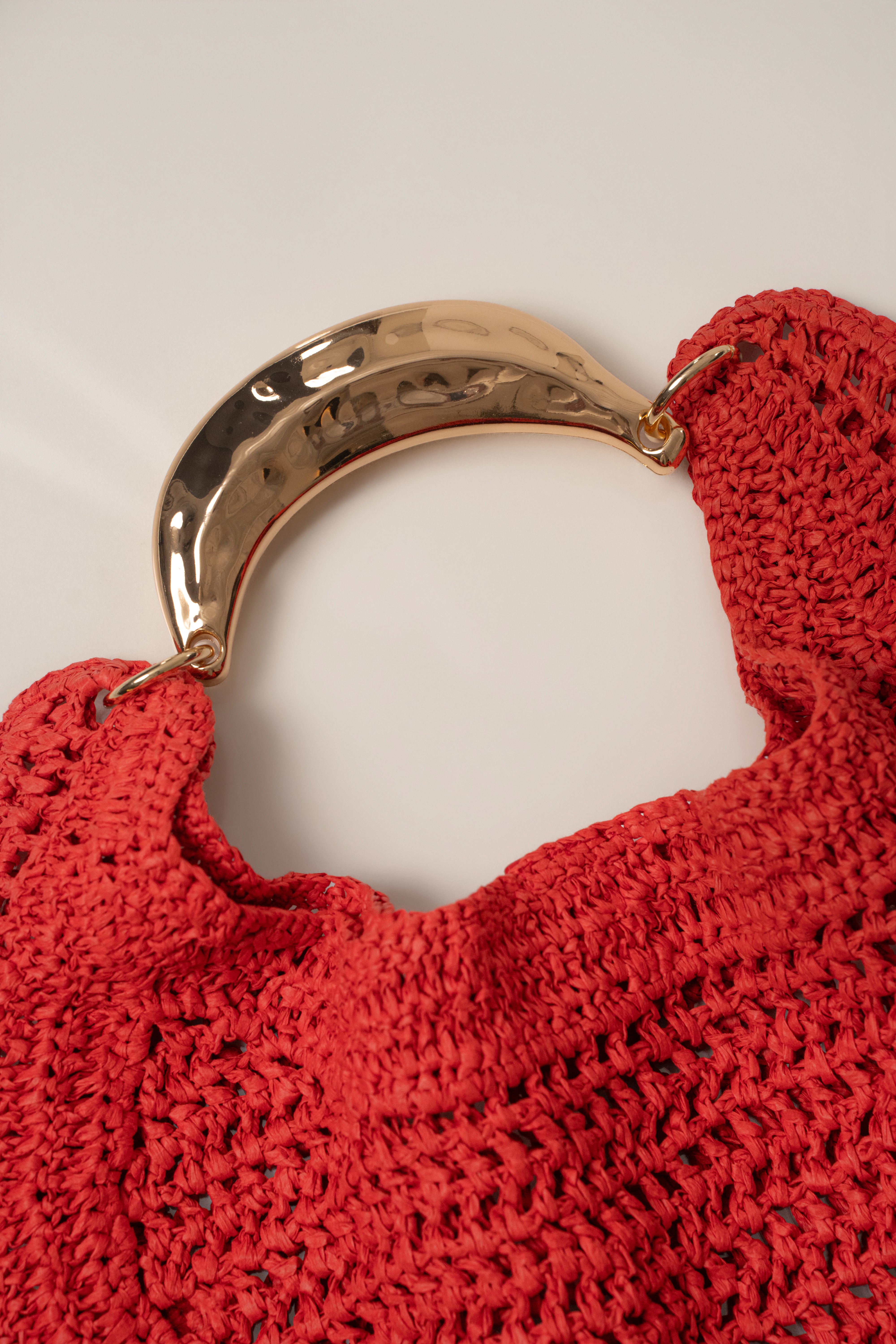 Red Seaside Woven Bag - JLUXLABEL