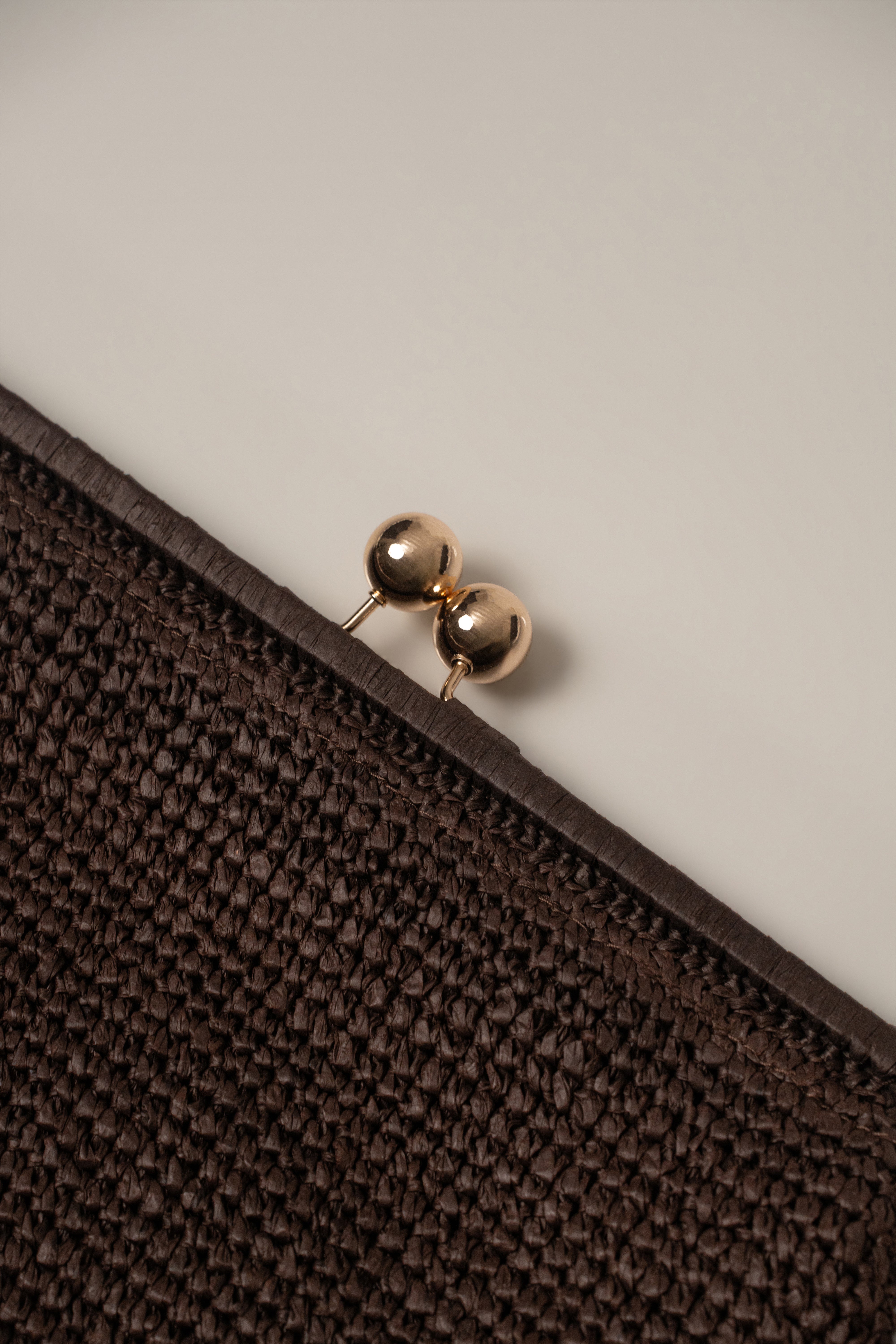 Chocolate Sunkissed Clasp Clutch - JLUXLABEL