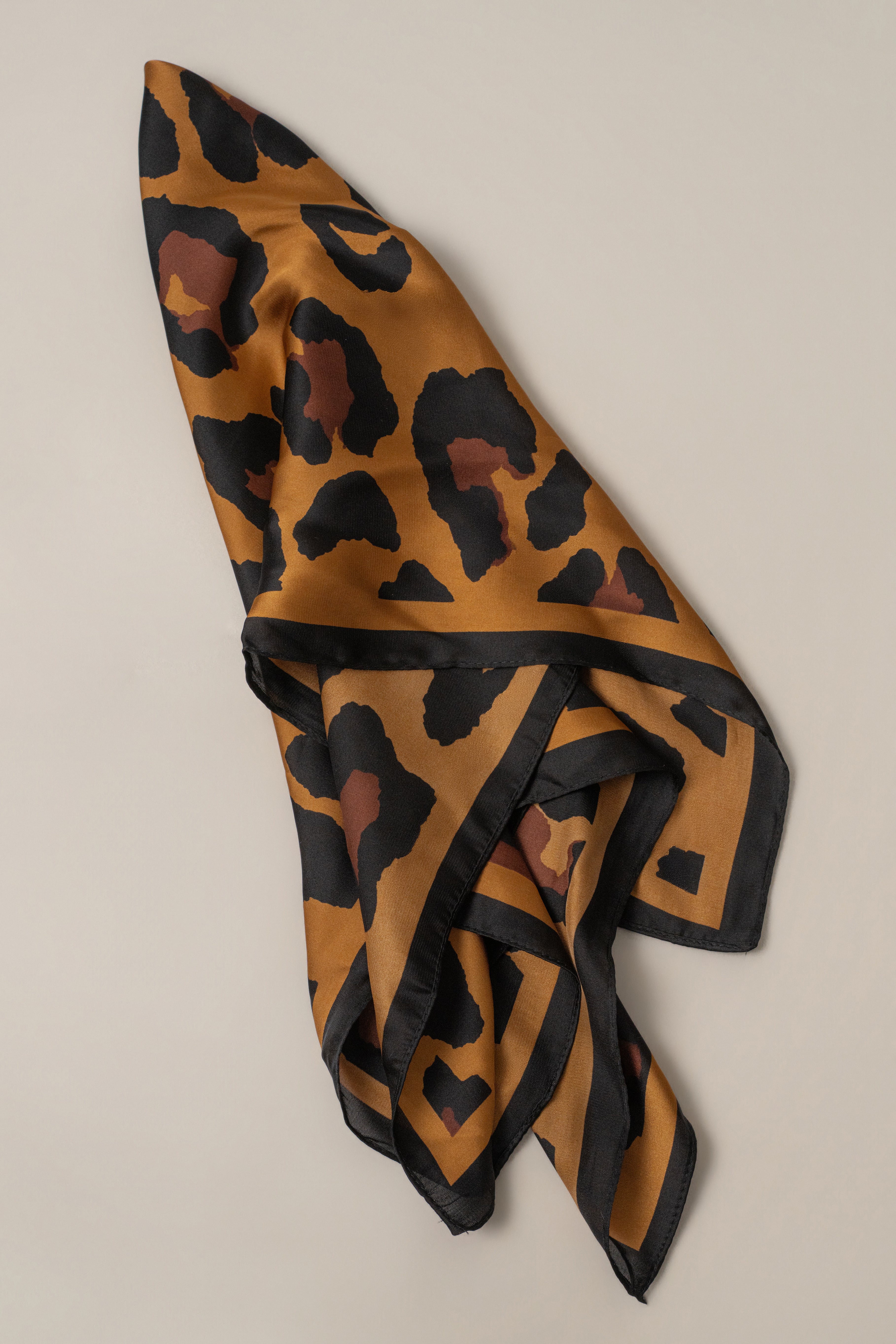 Brown Bold Nature scarf by JLUXLABEL, stylish accessories featuring a soft, textured fabric with a bold natural print.