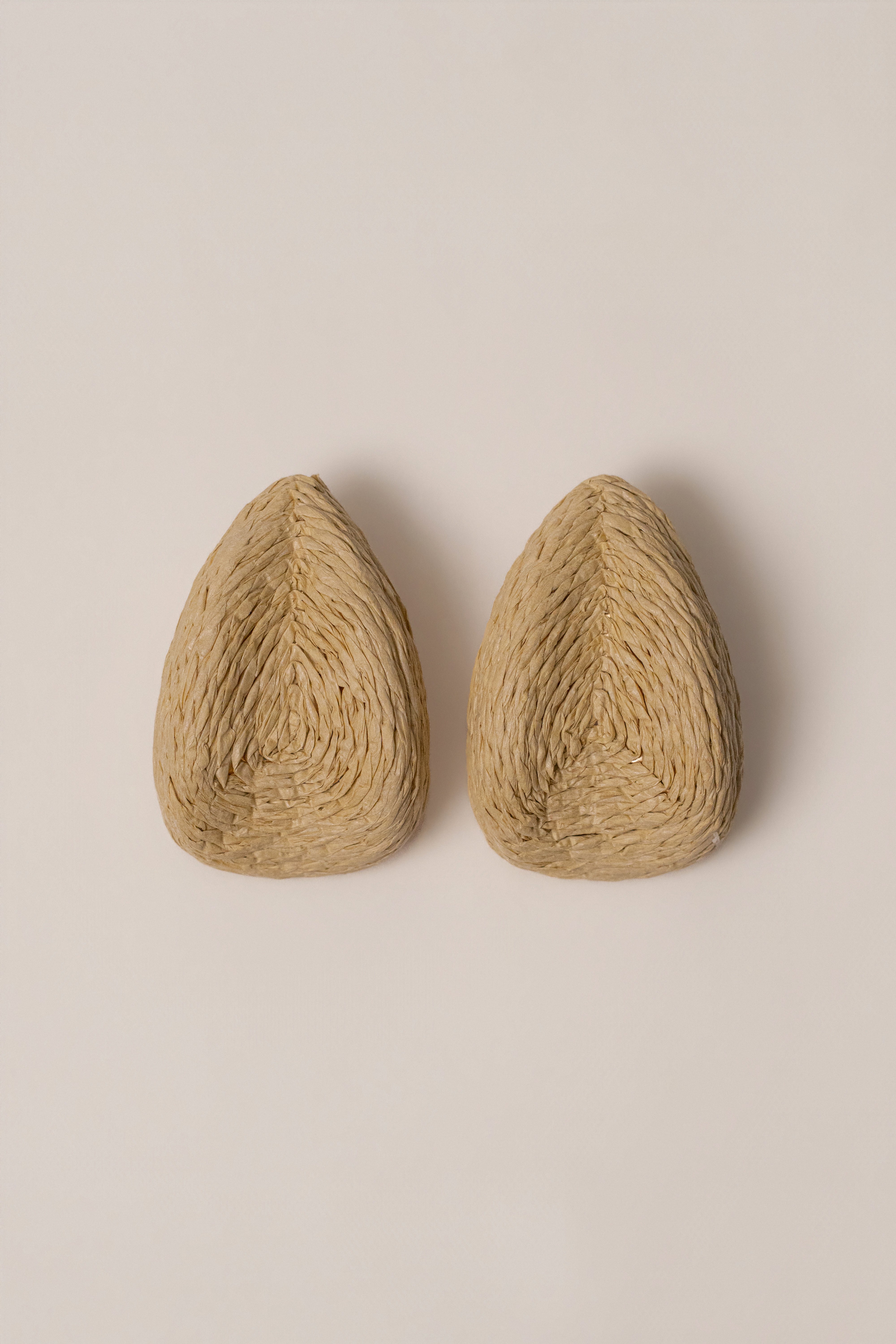 Beige Beach Club Raffia Earrings - JLUXLABEL