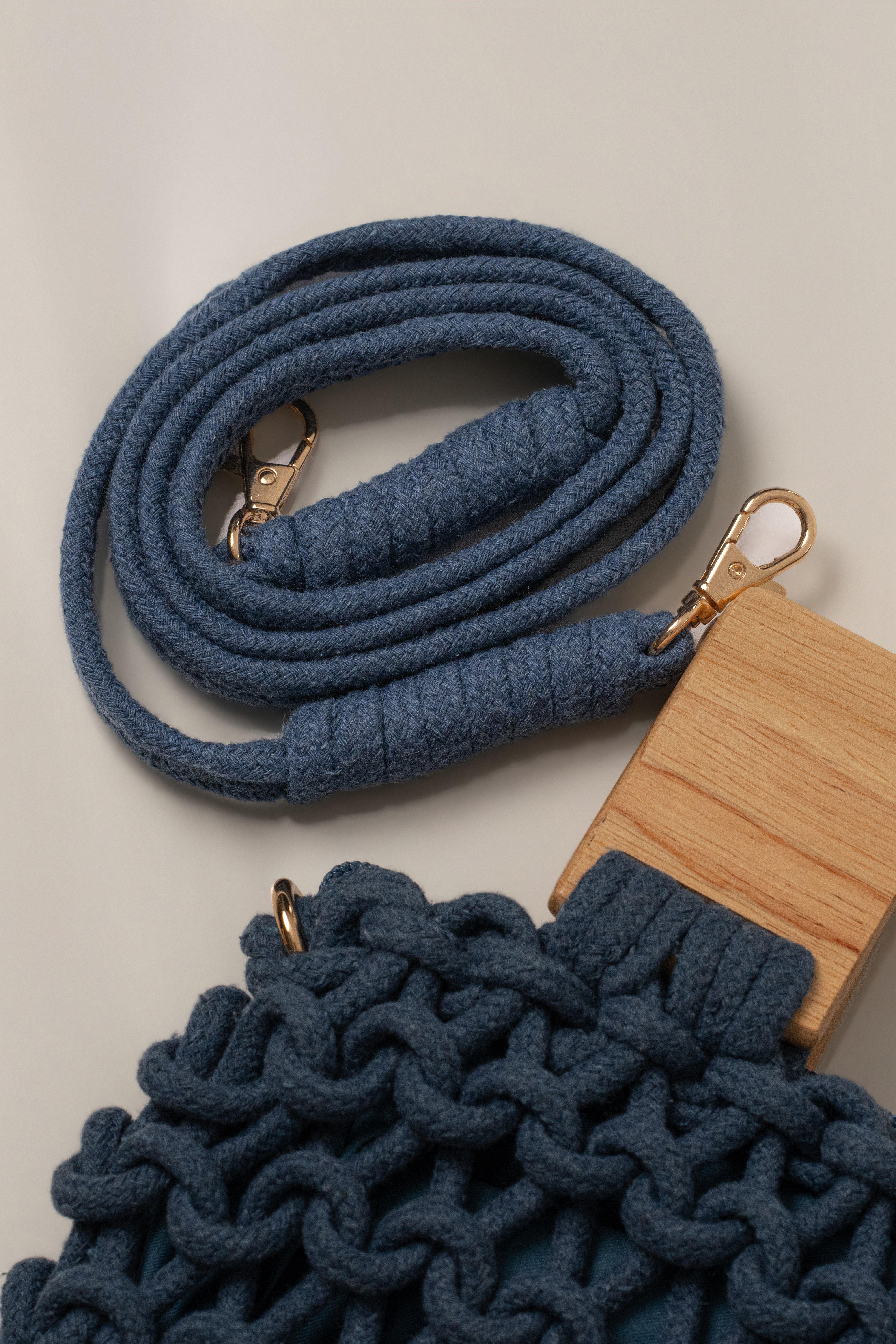 Blue Coastal Weave Shoulder Bag - JLUXLABEL