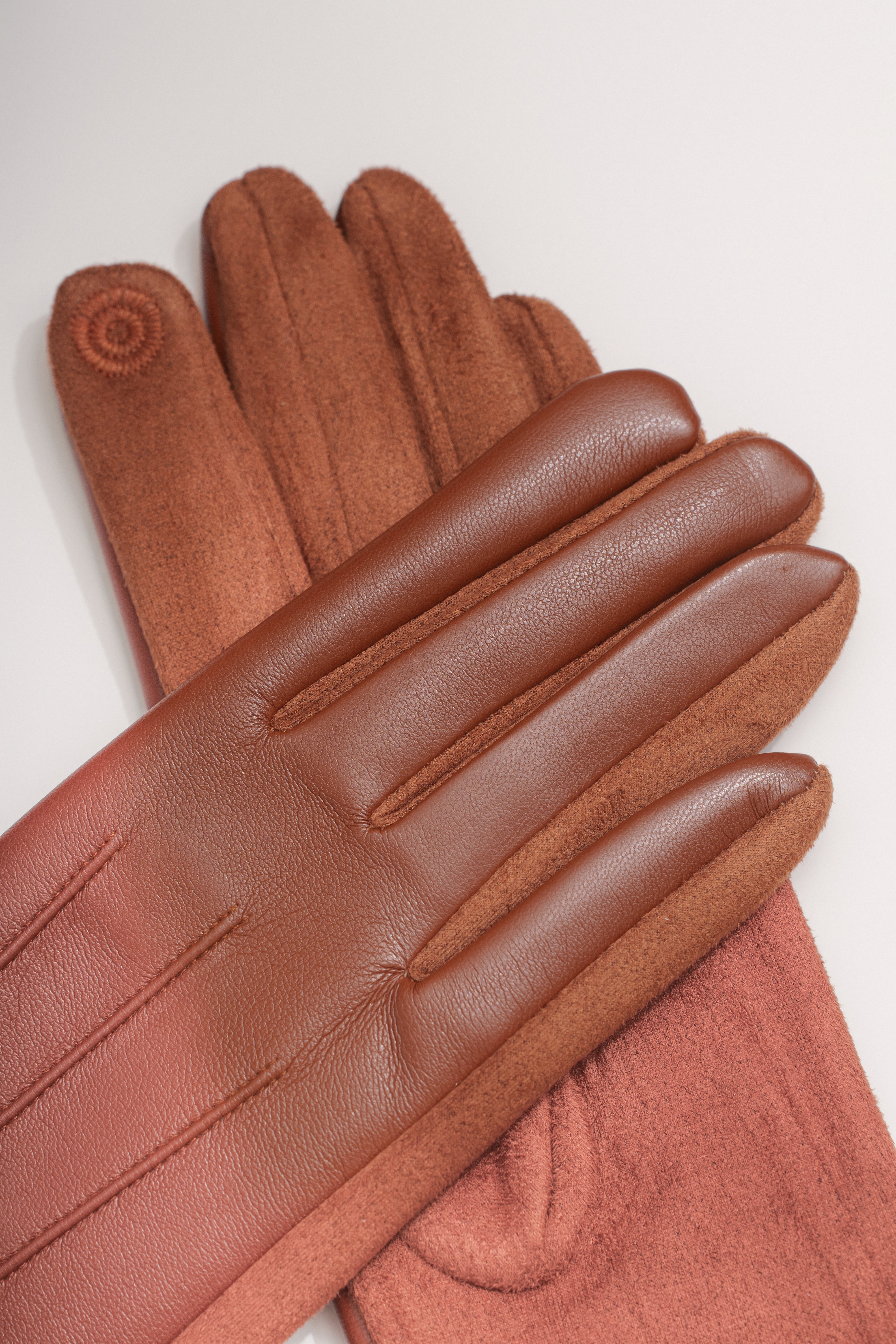 Terra Cotta Après Ski Gloves - JLUXLABEL