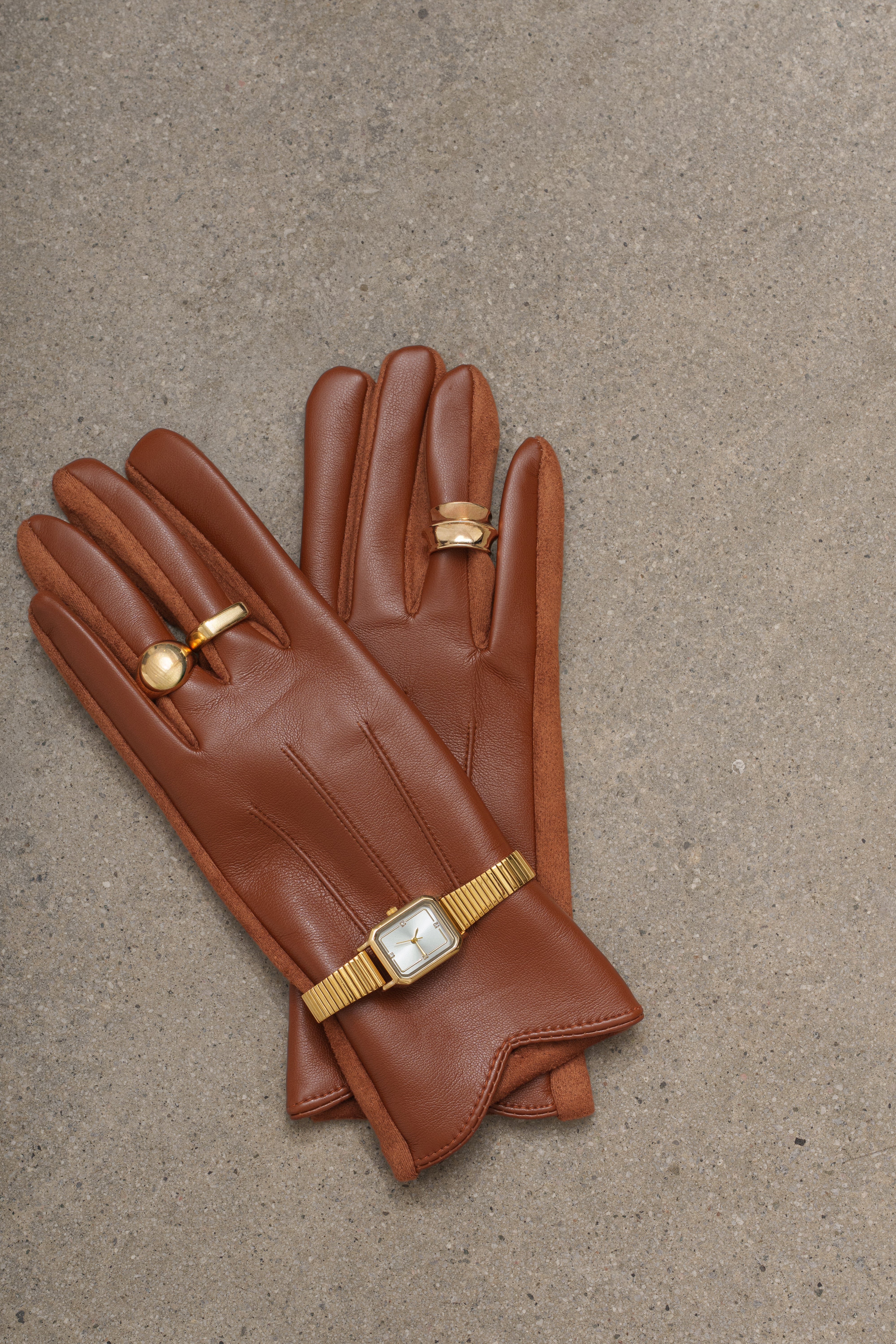 Terra Cotta Après Ski Gloves - JLUXLABEL