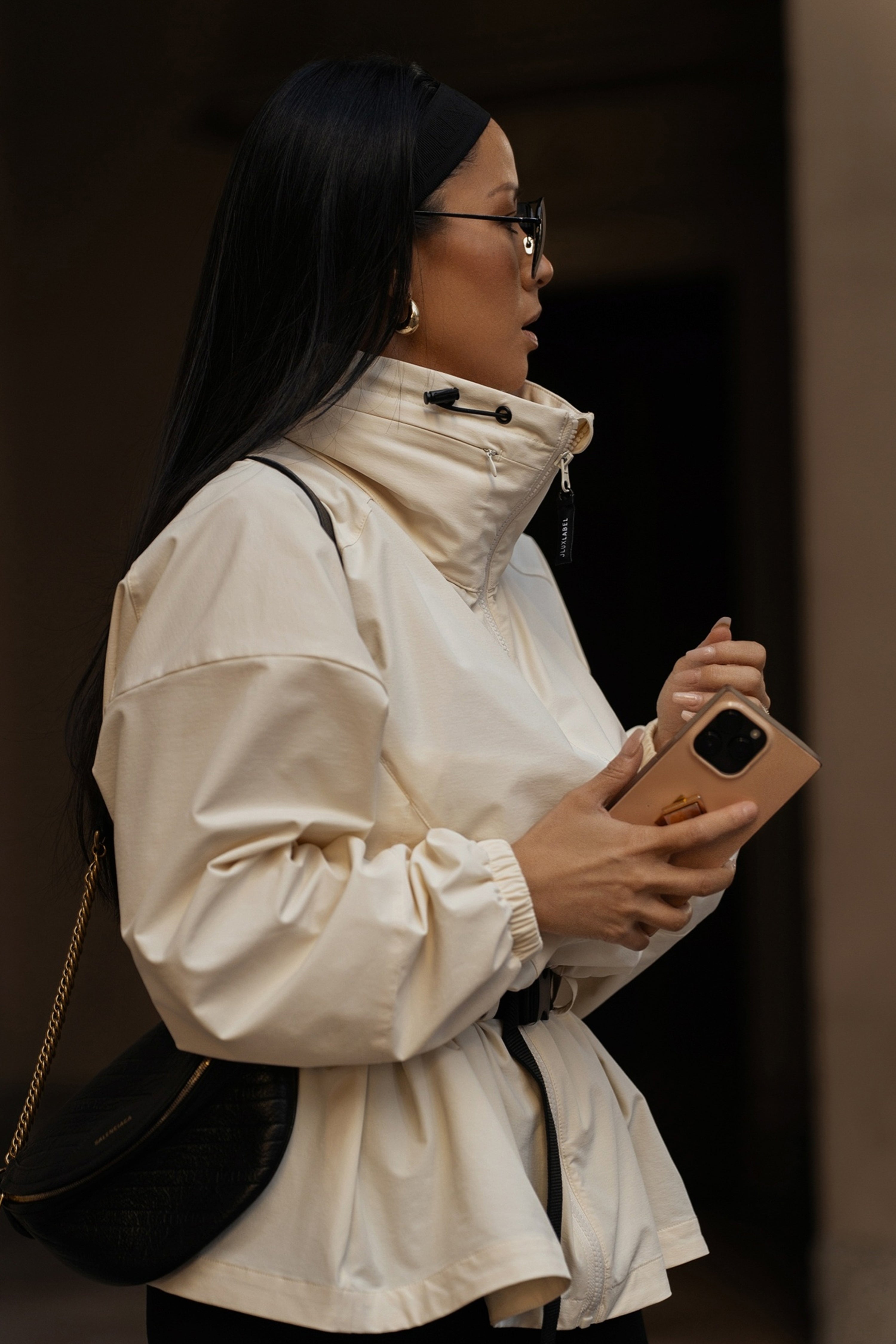 Buttercream Willow Belted Jacket - JLUXLABEL