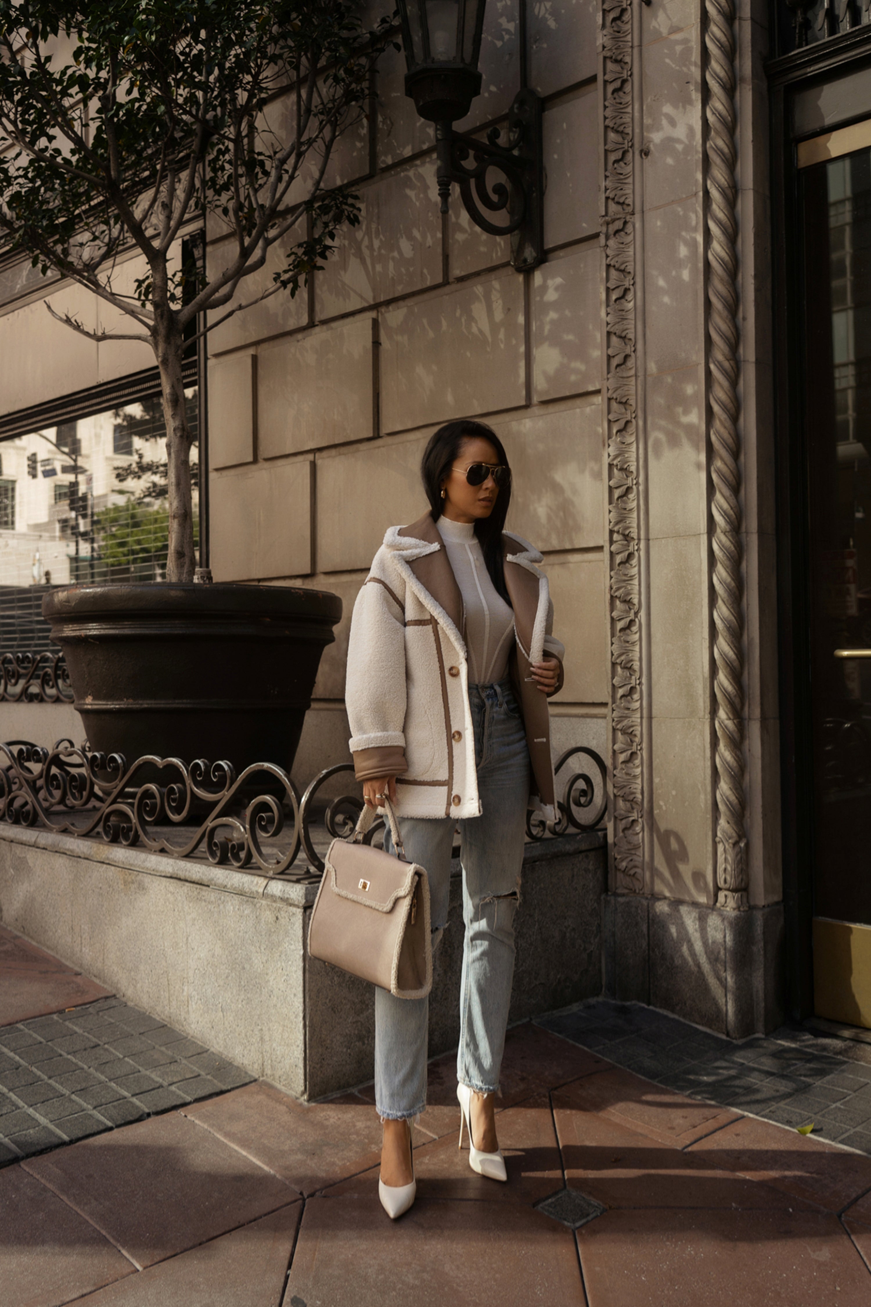 Tan Never Settle Reversible Teddy Jacket - JLUXLABEL