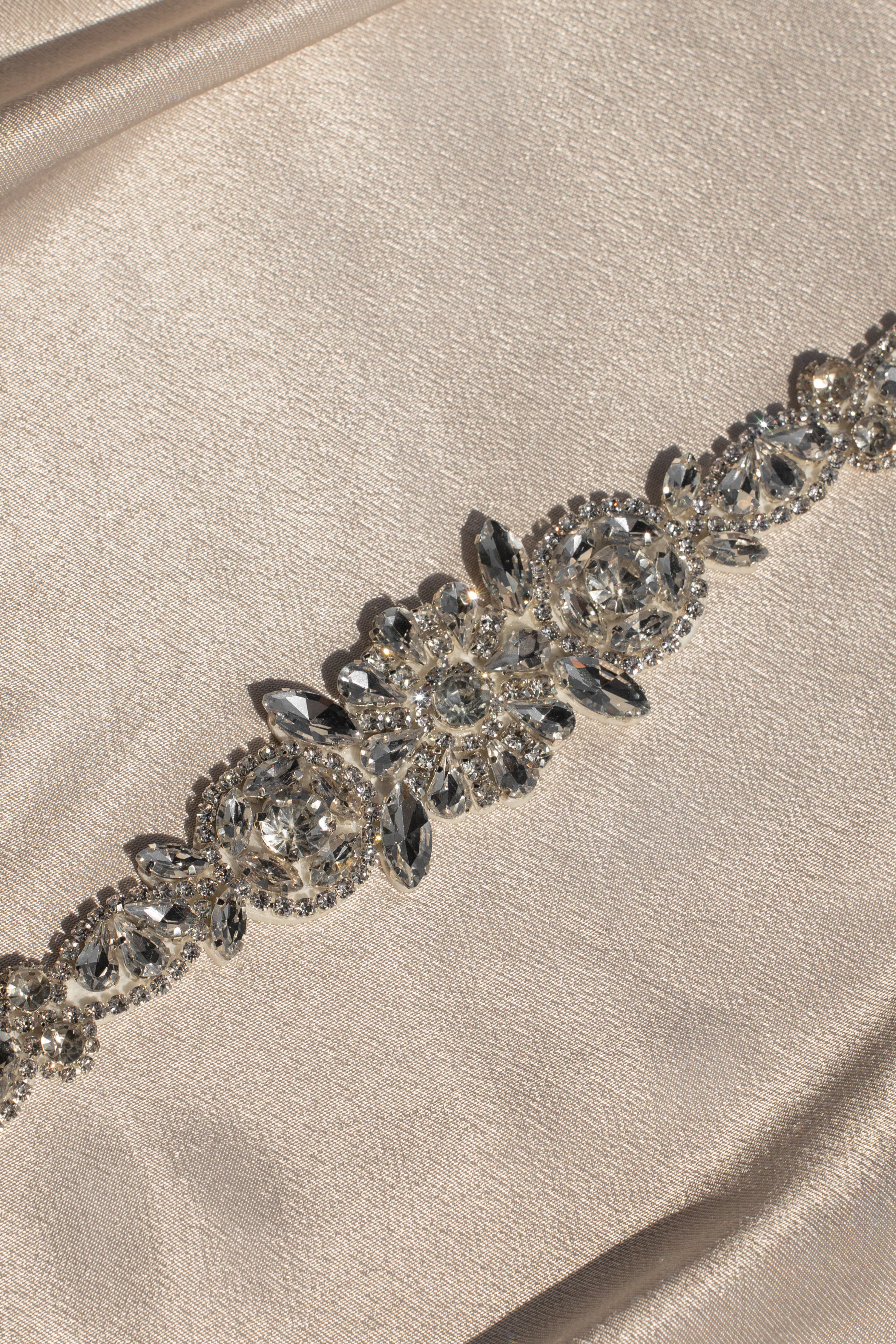 Silver Eternal Love Bridal Sash - JLUXLABEL