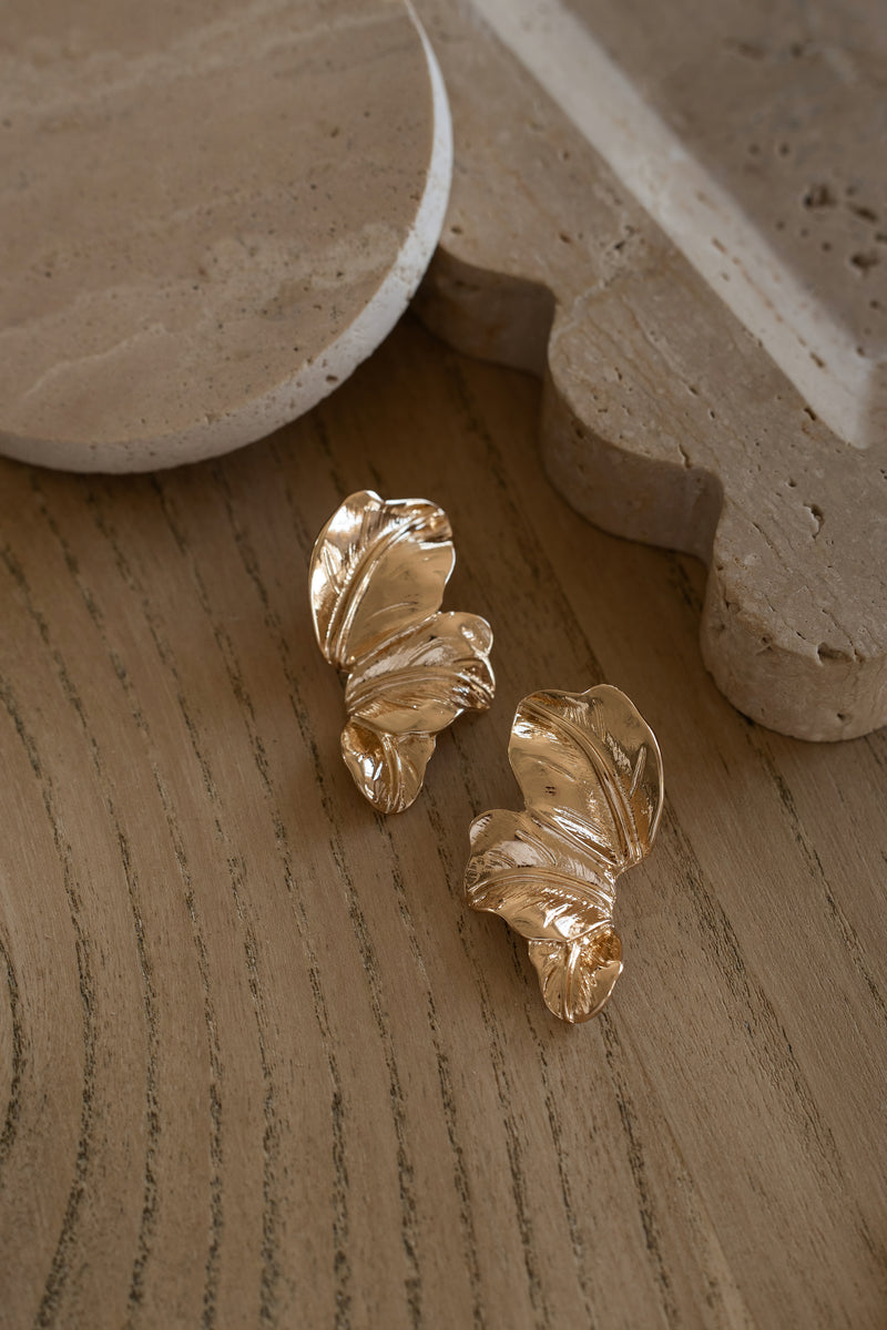 Gold Ann Earrings - JLUXLABEL