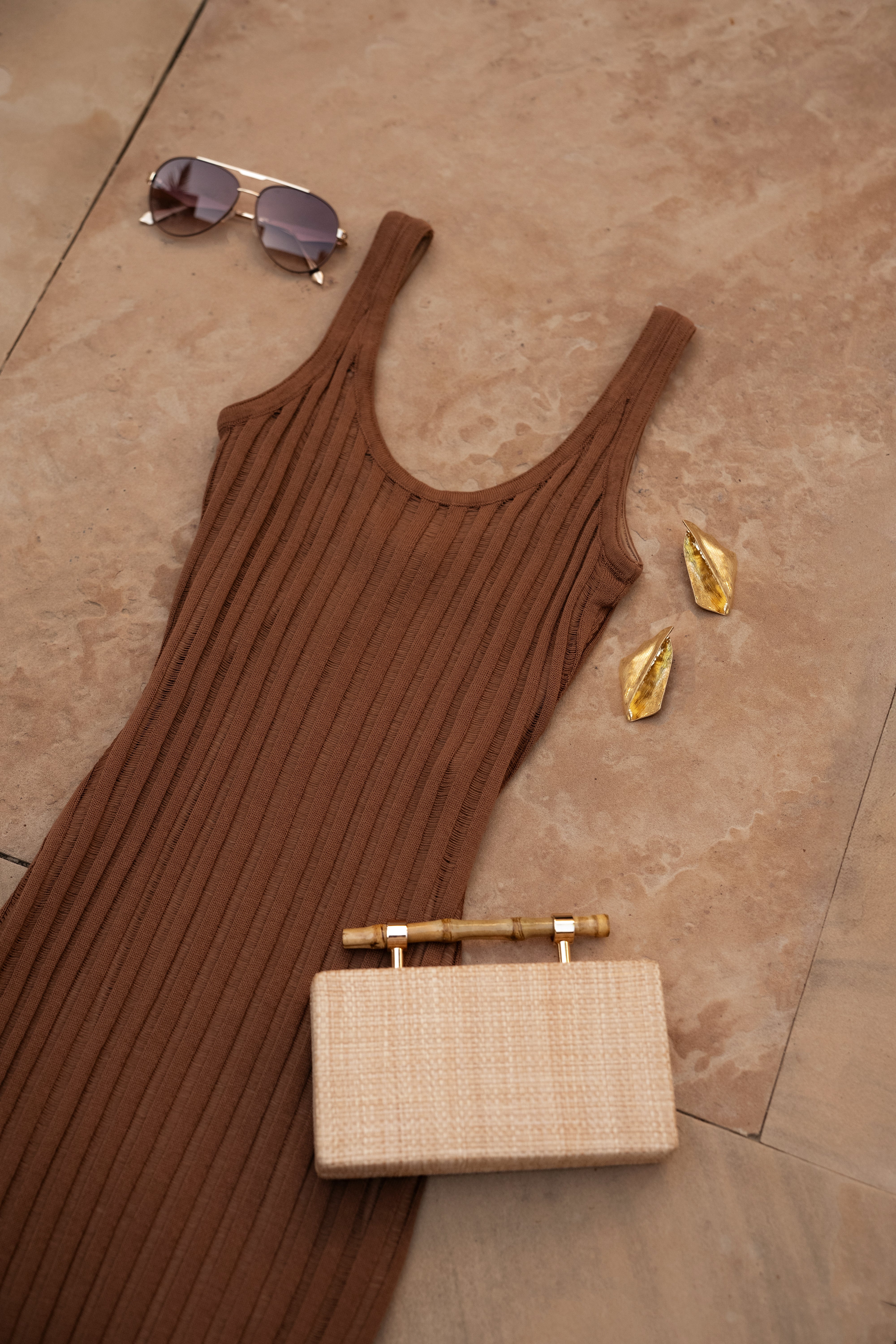Pecan Beverly Hills Maxi Dress - JLUXLABEL