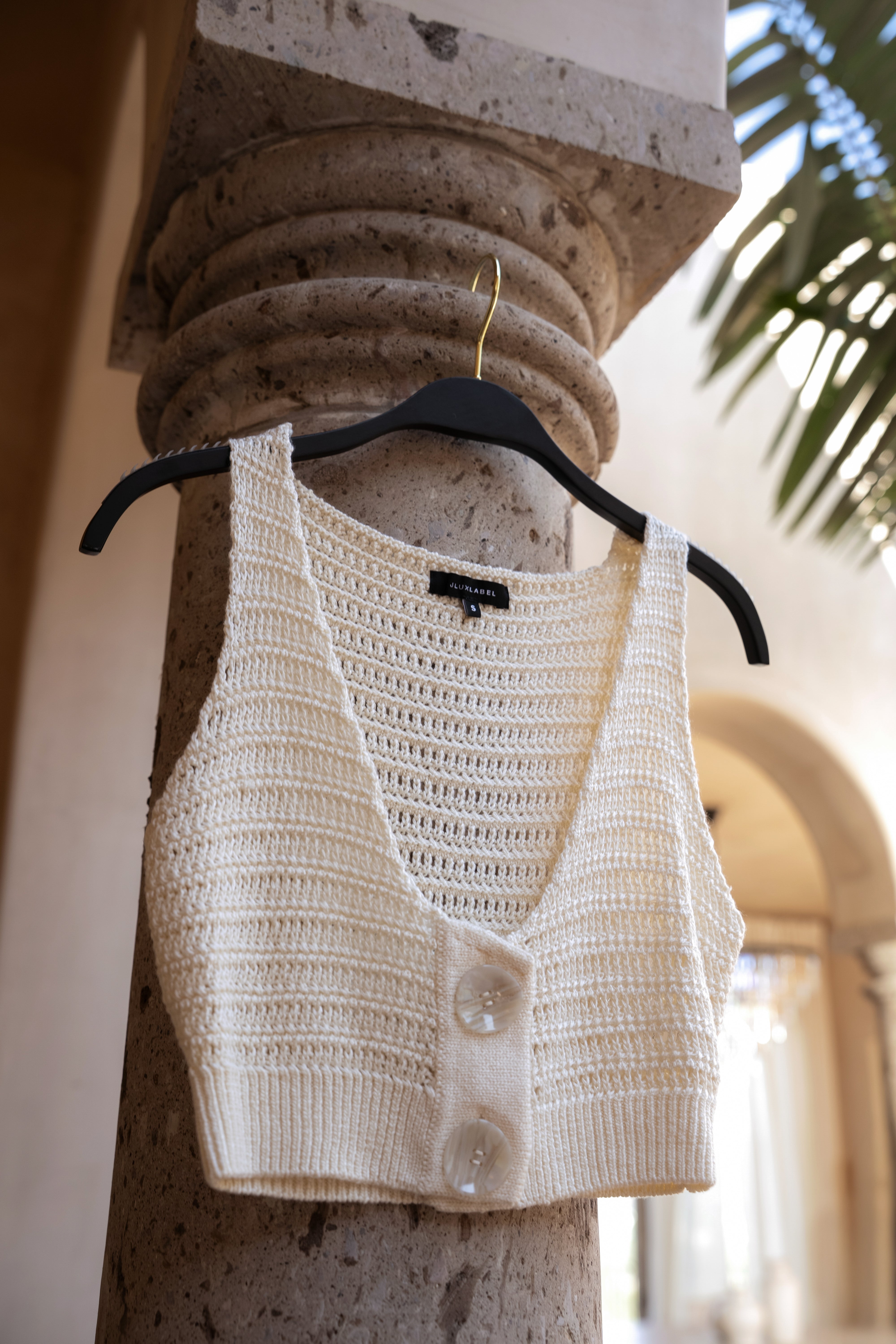 Ivory Salmah Crochet Top - JLUXLABEL