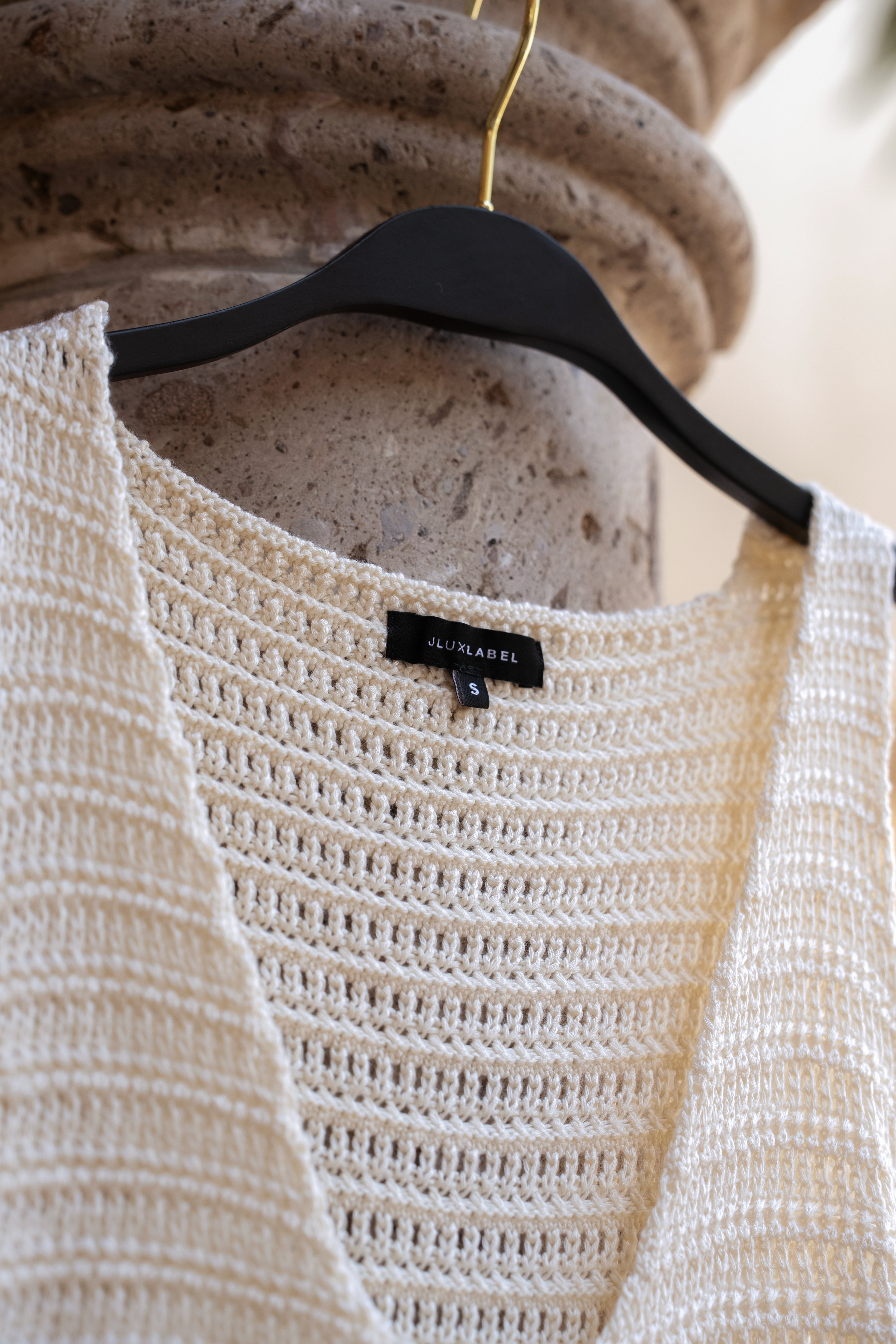 Ivory Salmah Crochet Top - JLUXLABEL