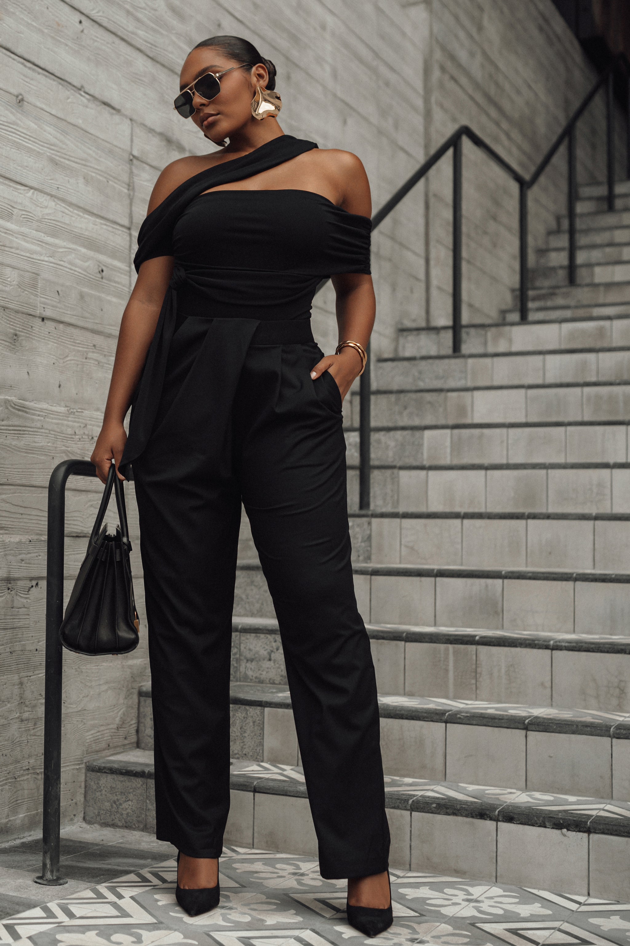 ASYMMETRICAL TROUSERS