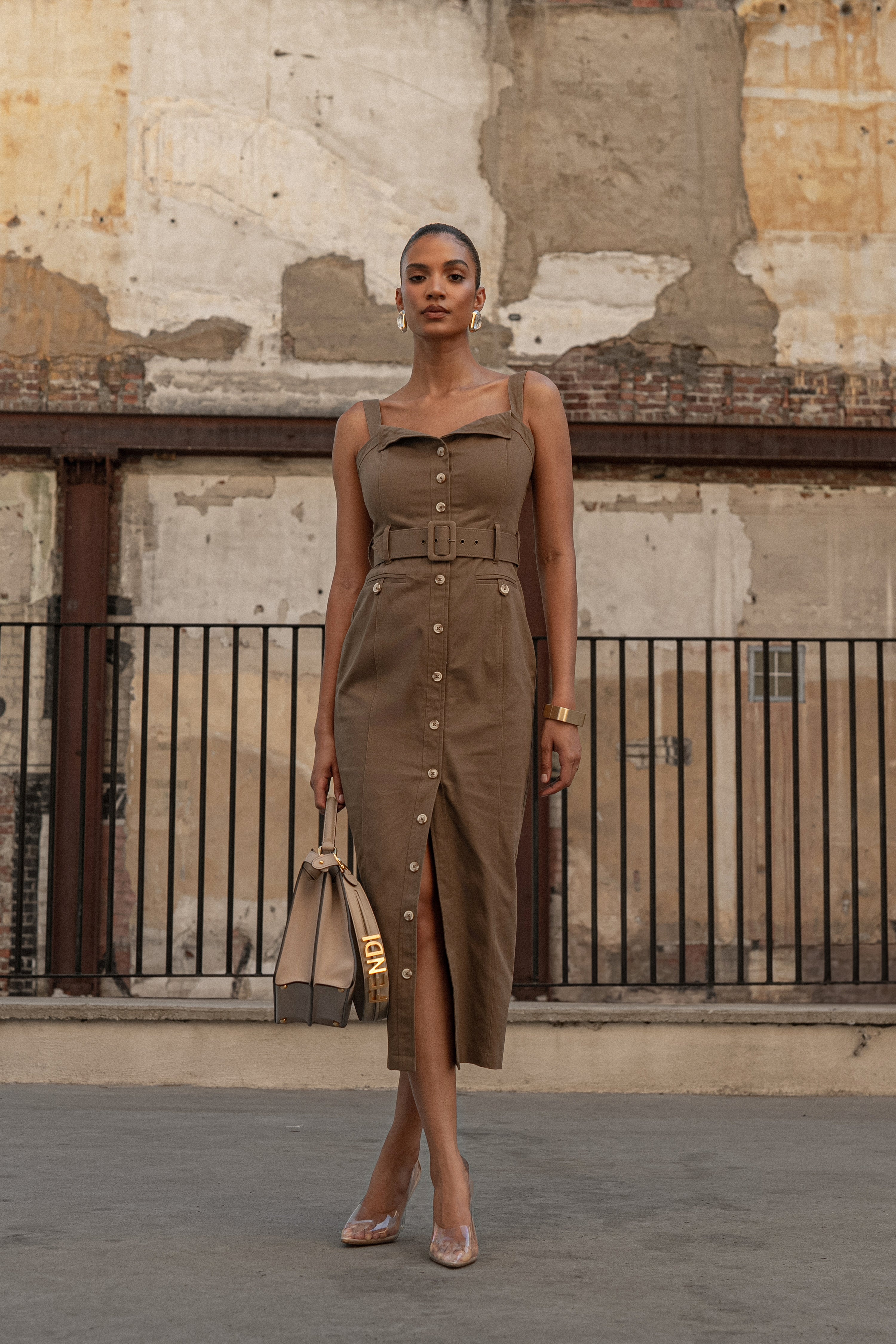 Olive Forever Summer Belted Dress - JLUXLABEL