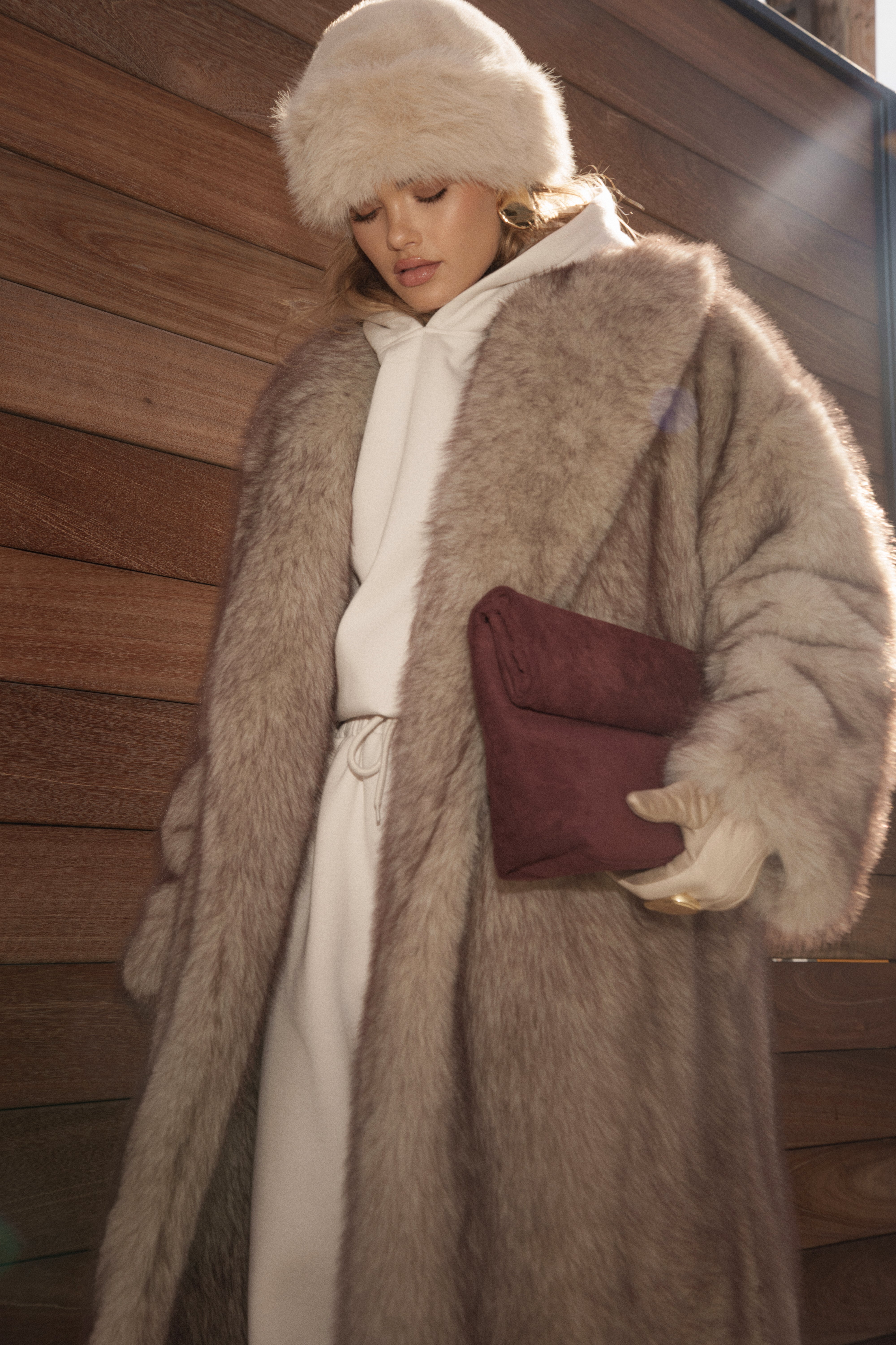 Burgundy City Night Crossbody Bag