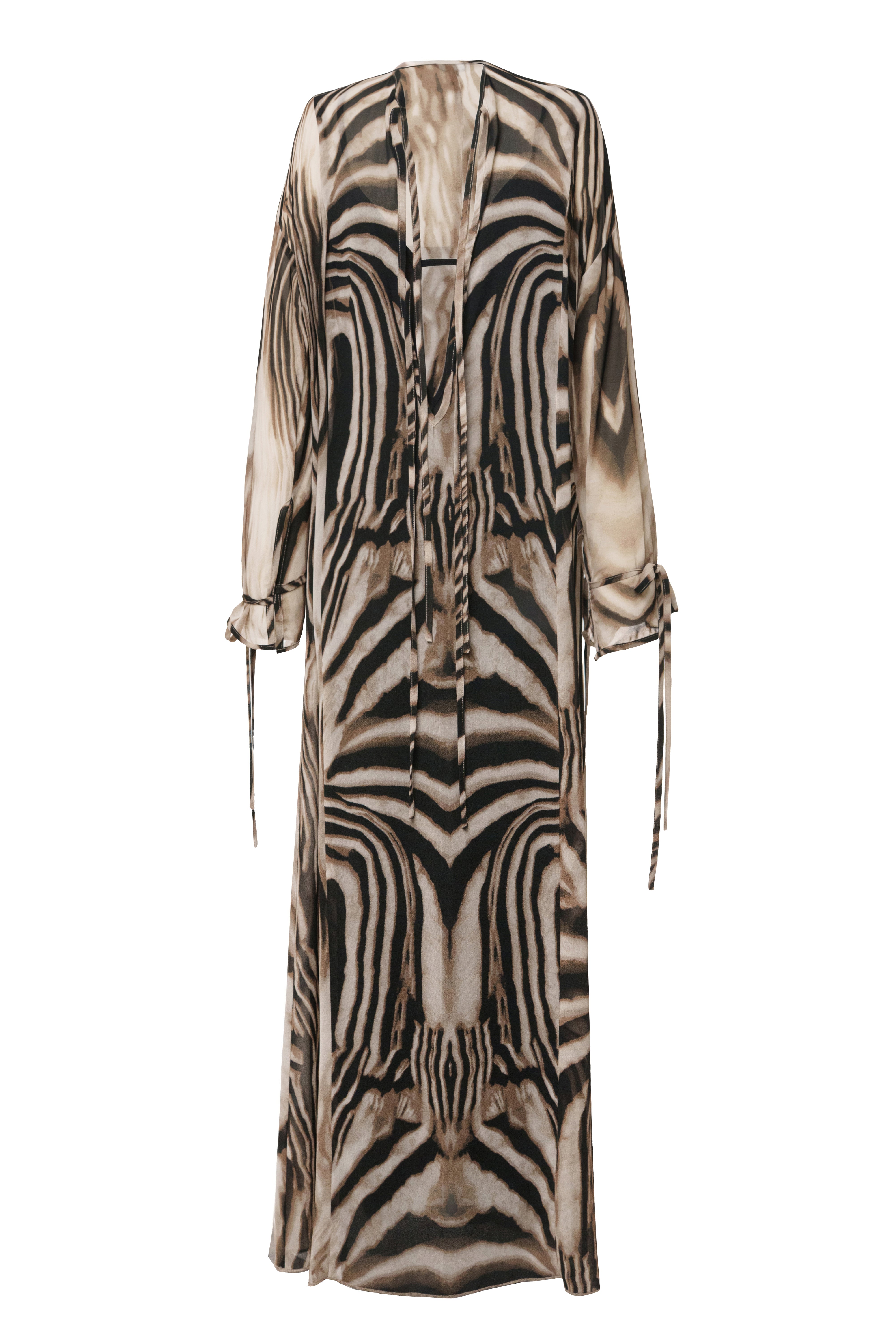 Brown Zebra New Vista Maxi Dress - JLUXLABEL