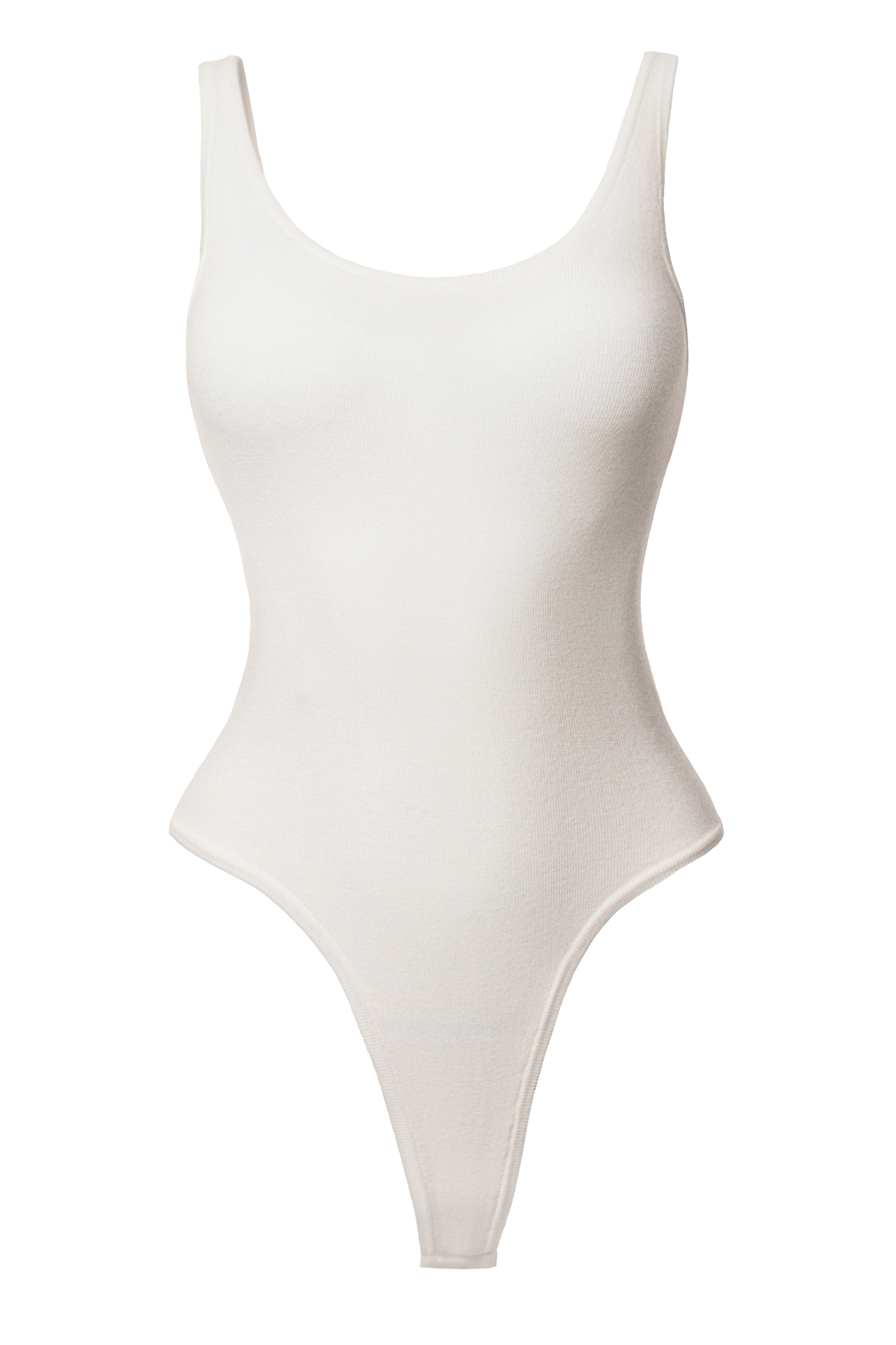 Ivory Romi Knit Bodysuit - JLUXLABEL