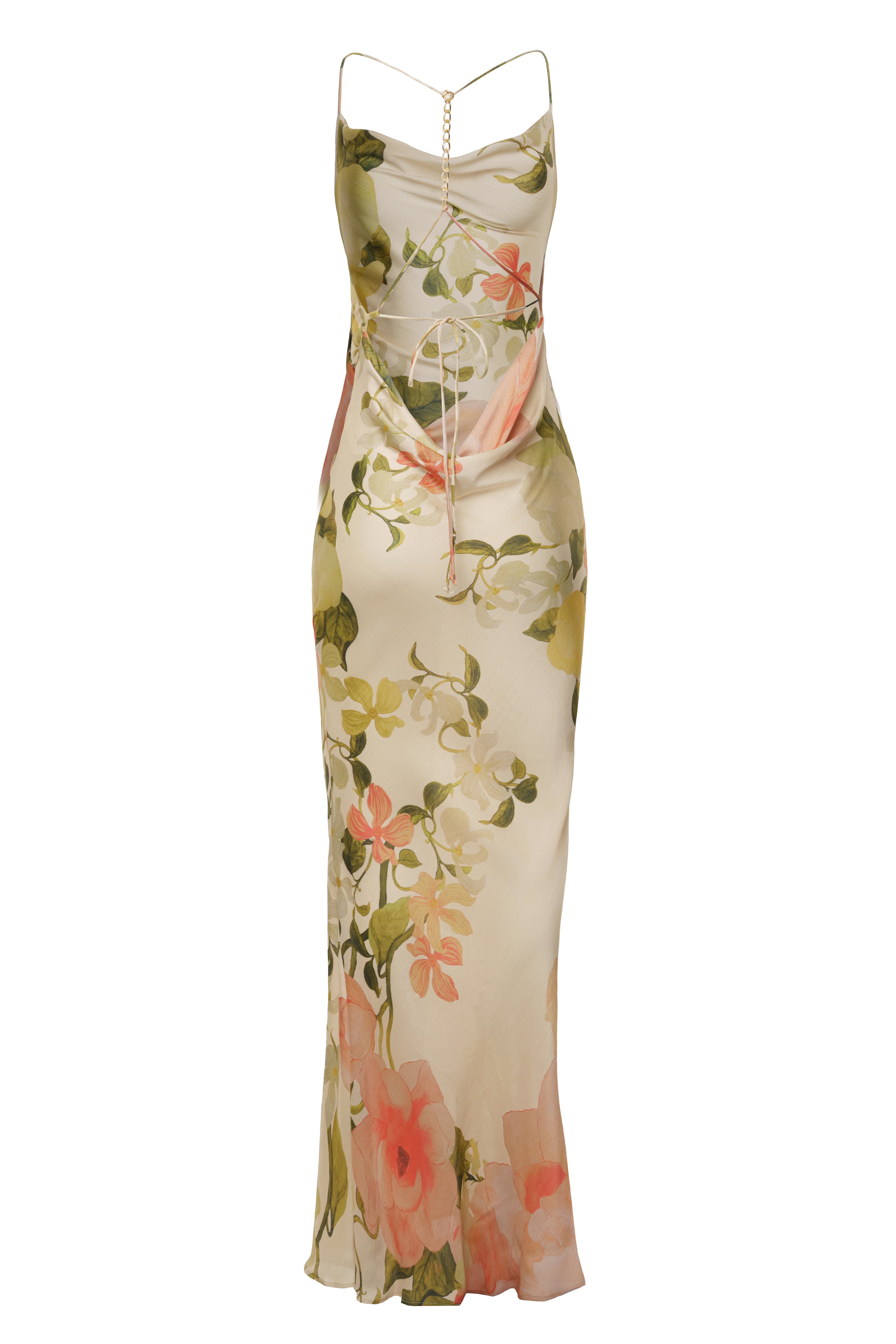 Ivory Summer Bloom Maxi Dress - JLUXLABEL