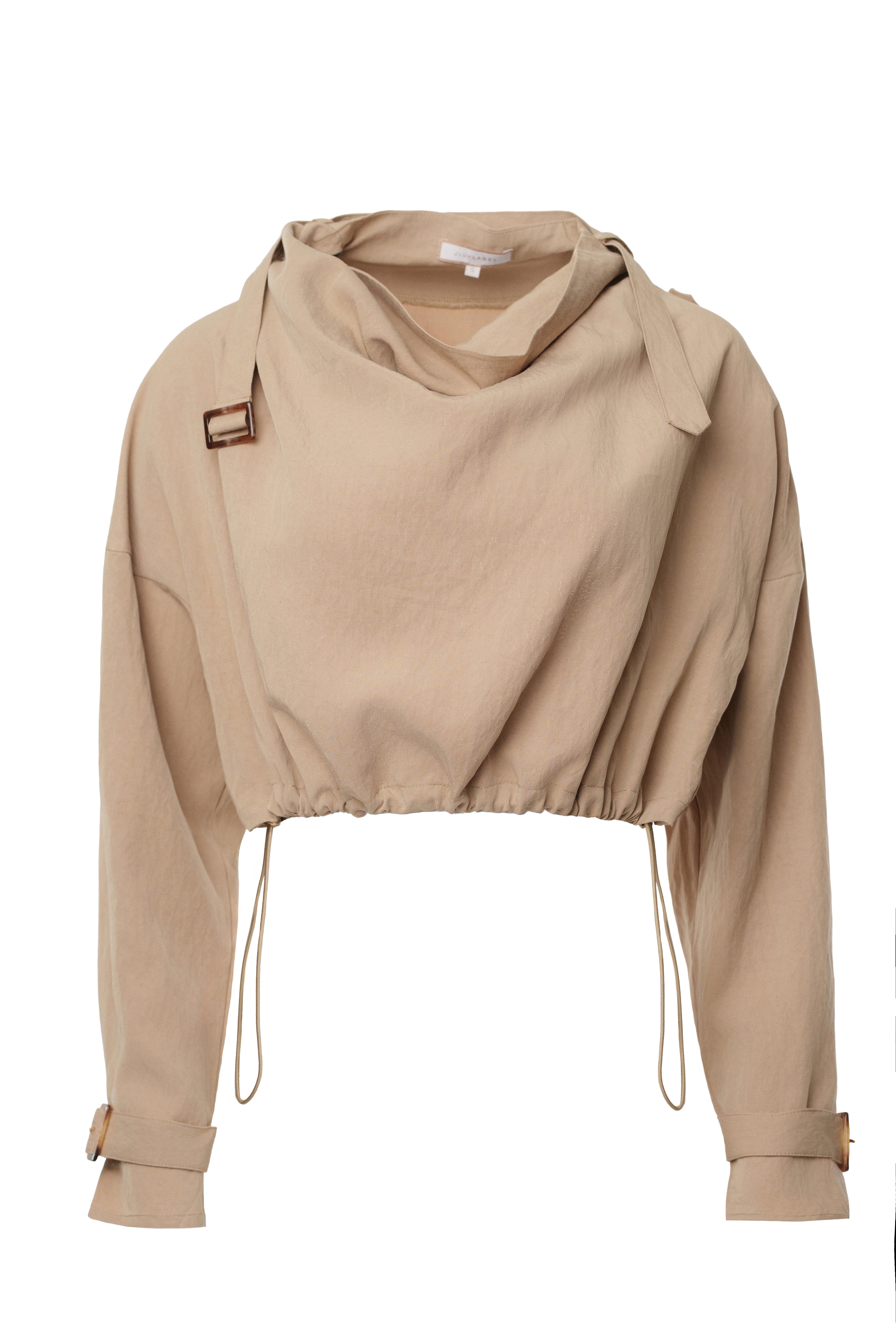 Beige Wanderlust Crop Top - JLUXLABEL