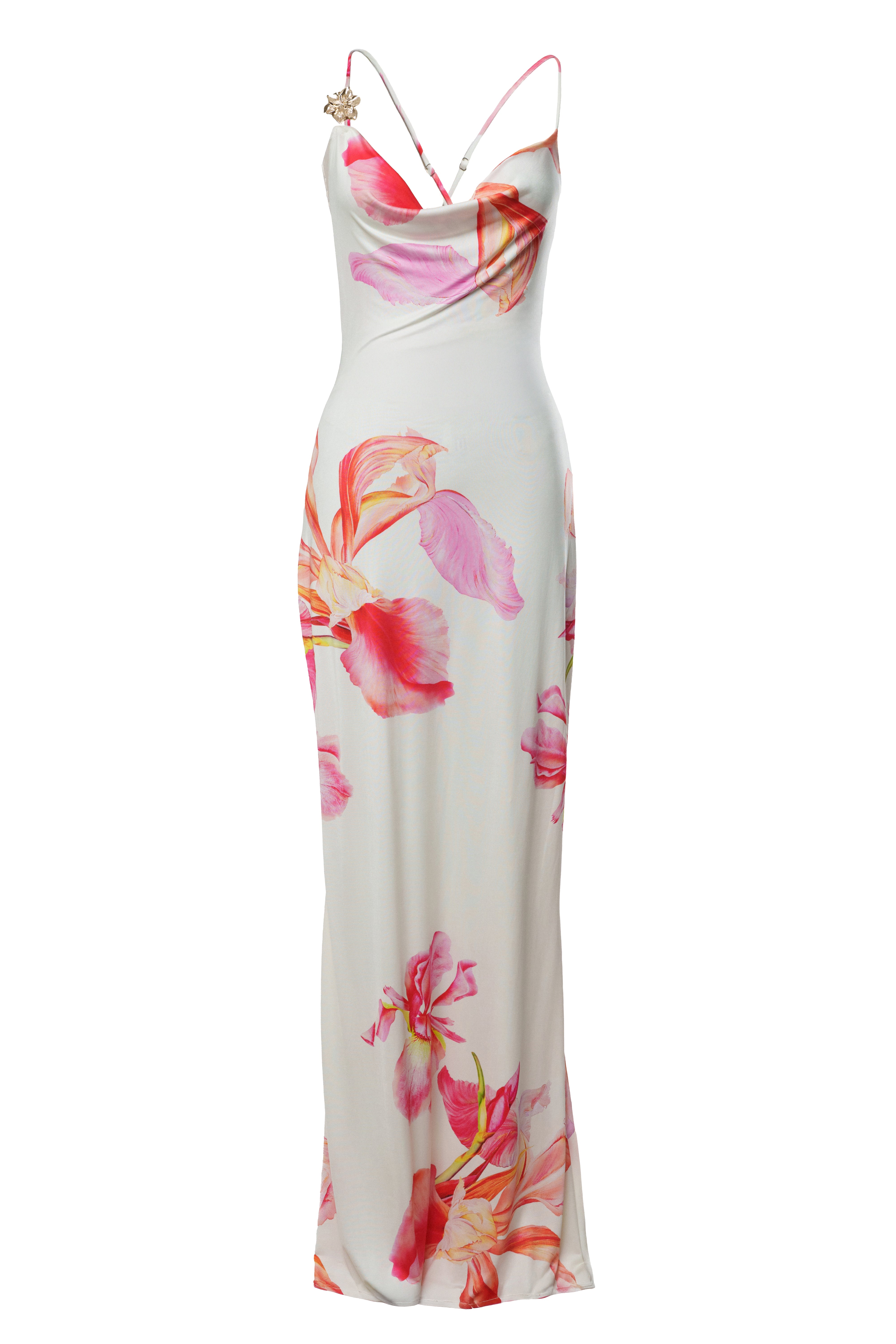 Ivory Floral Sun Dream Maxi Dress - JLUXLABEL