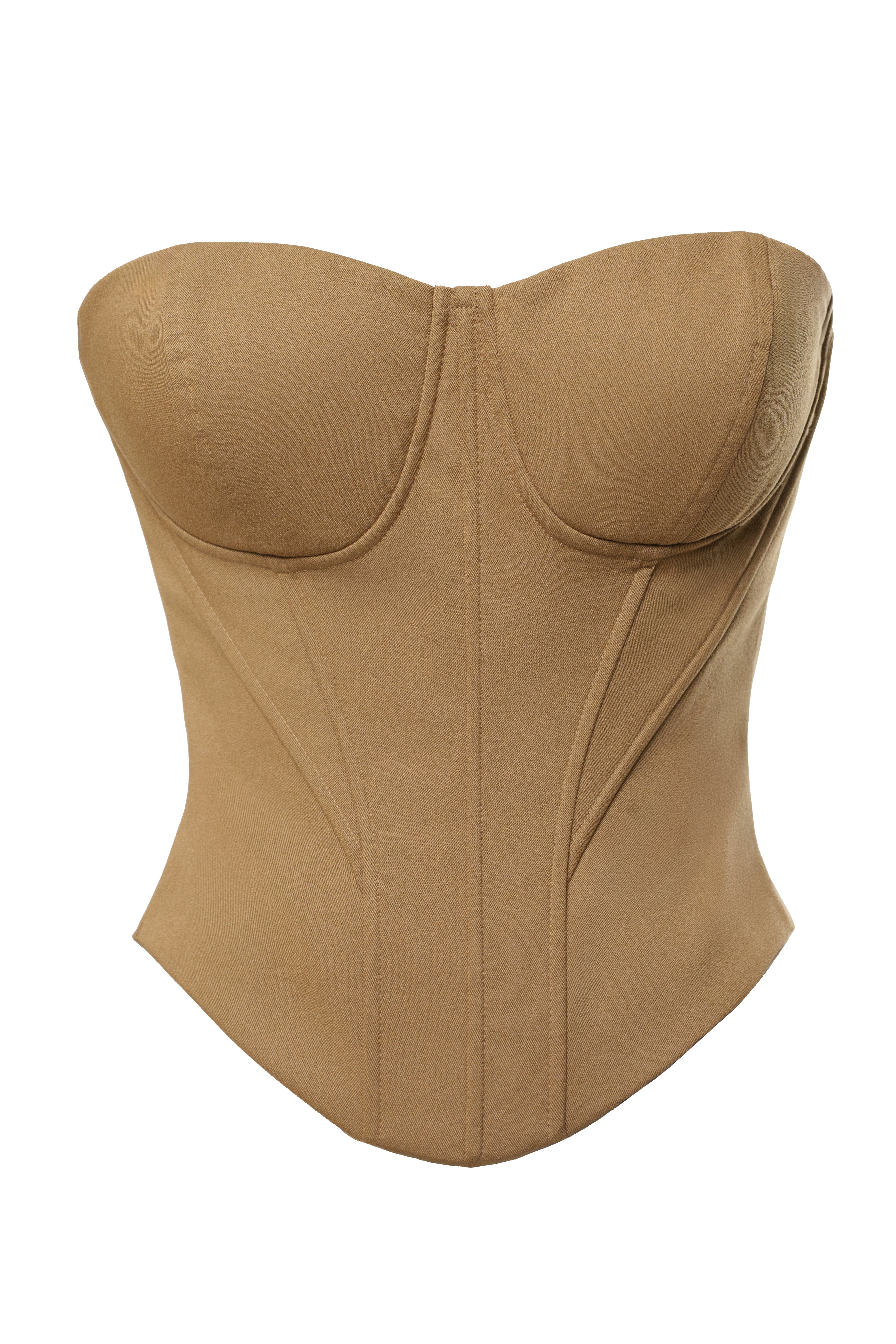 Tan Sunset Tides Corset - JLUXLABEL