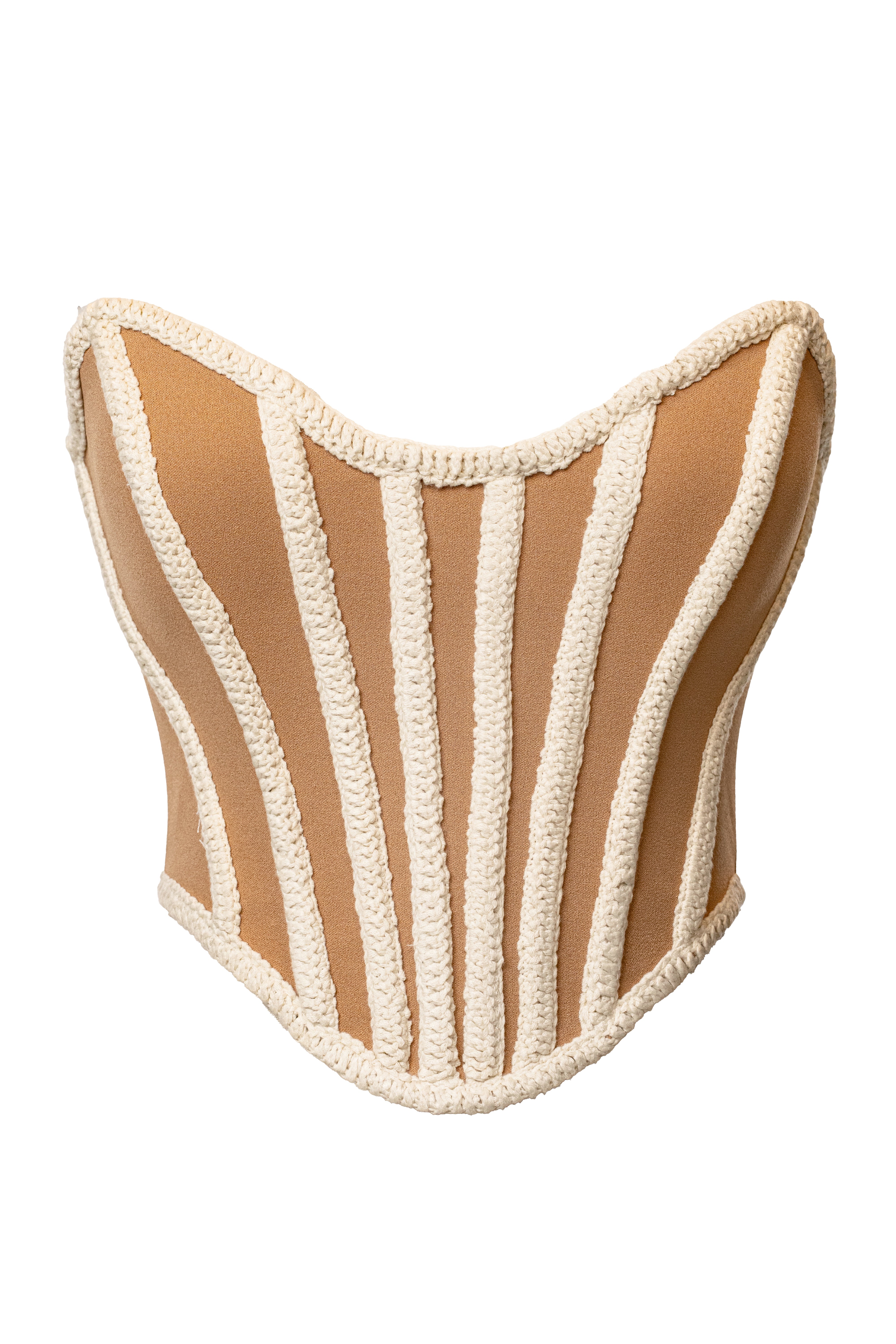 Ivory Cassis Braided Corset - JLUXLABEL