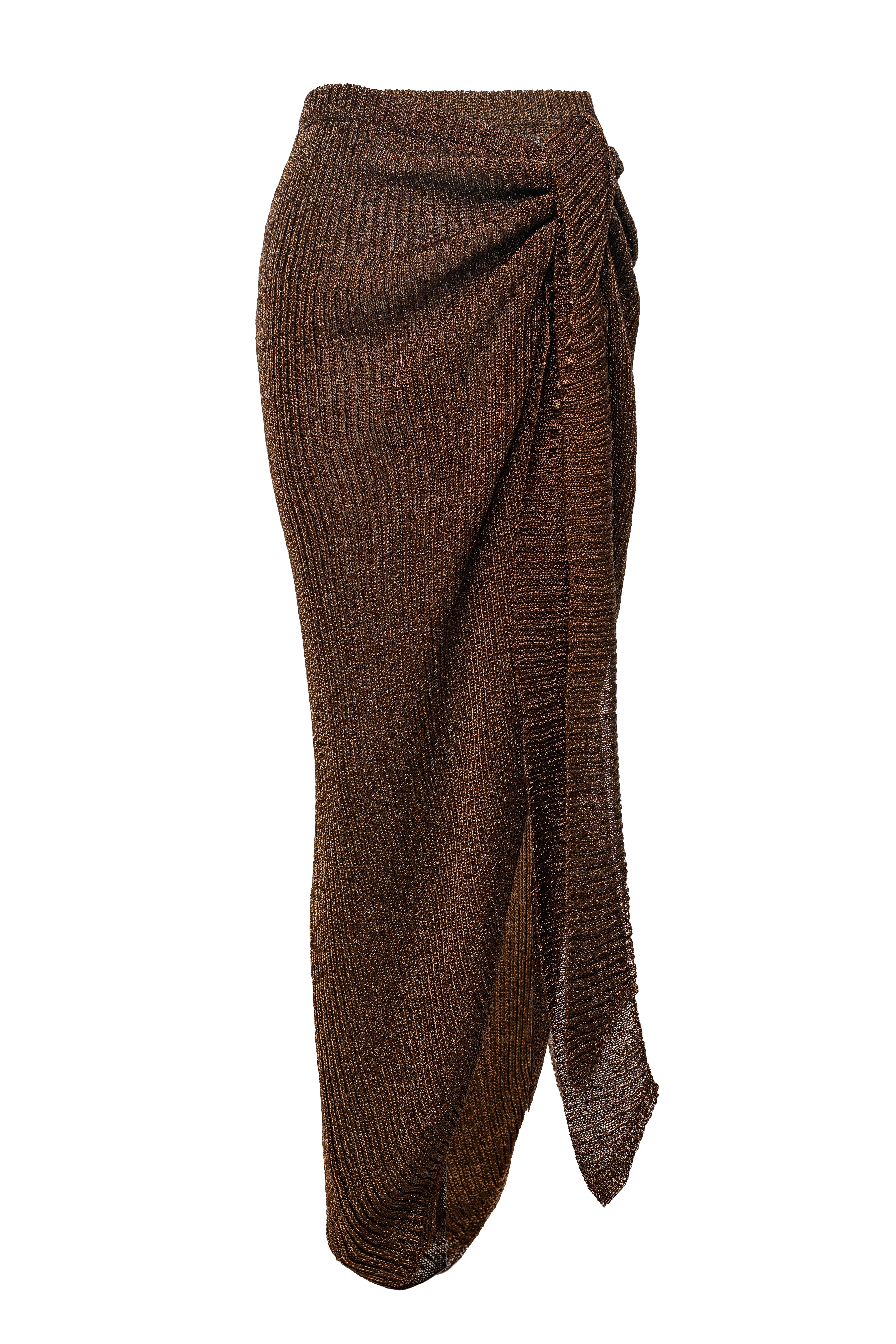 Bronze Sunlit Metallic Sarong - JLUXLABEL