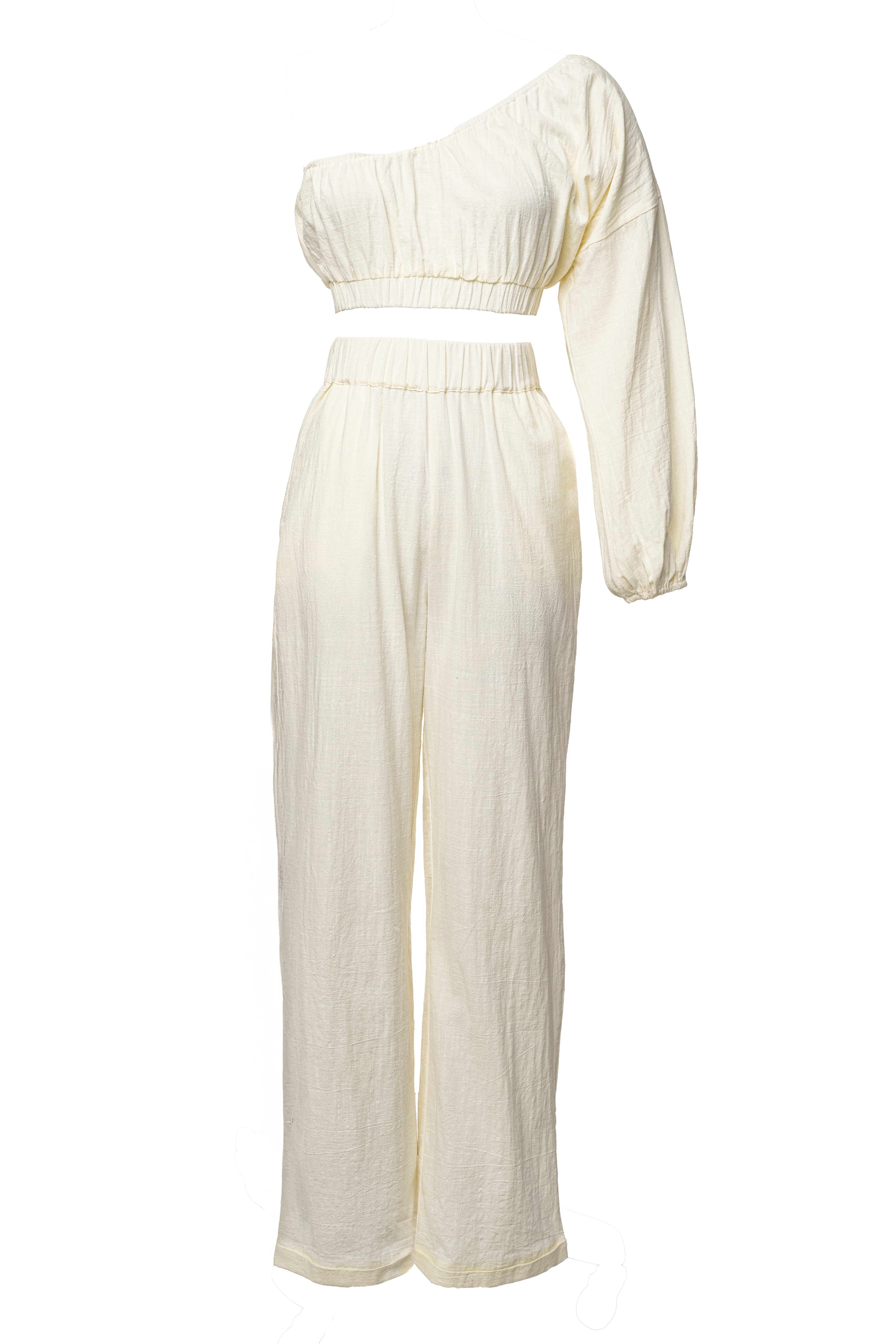 Ivory Coastal Tide Pant Set - JLUXLABEL