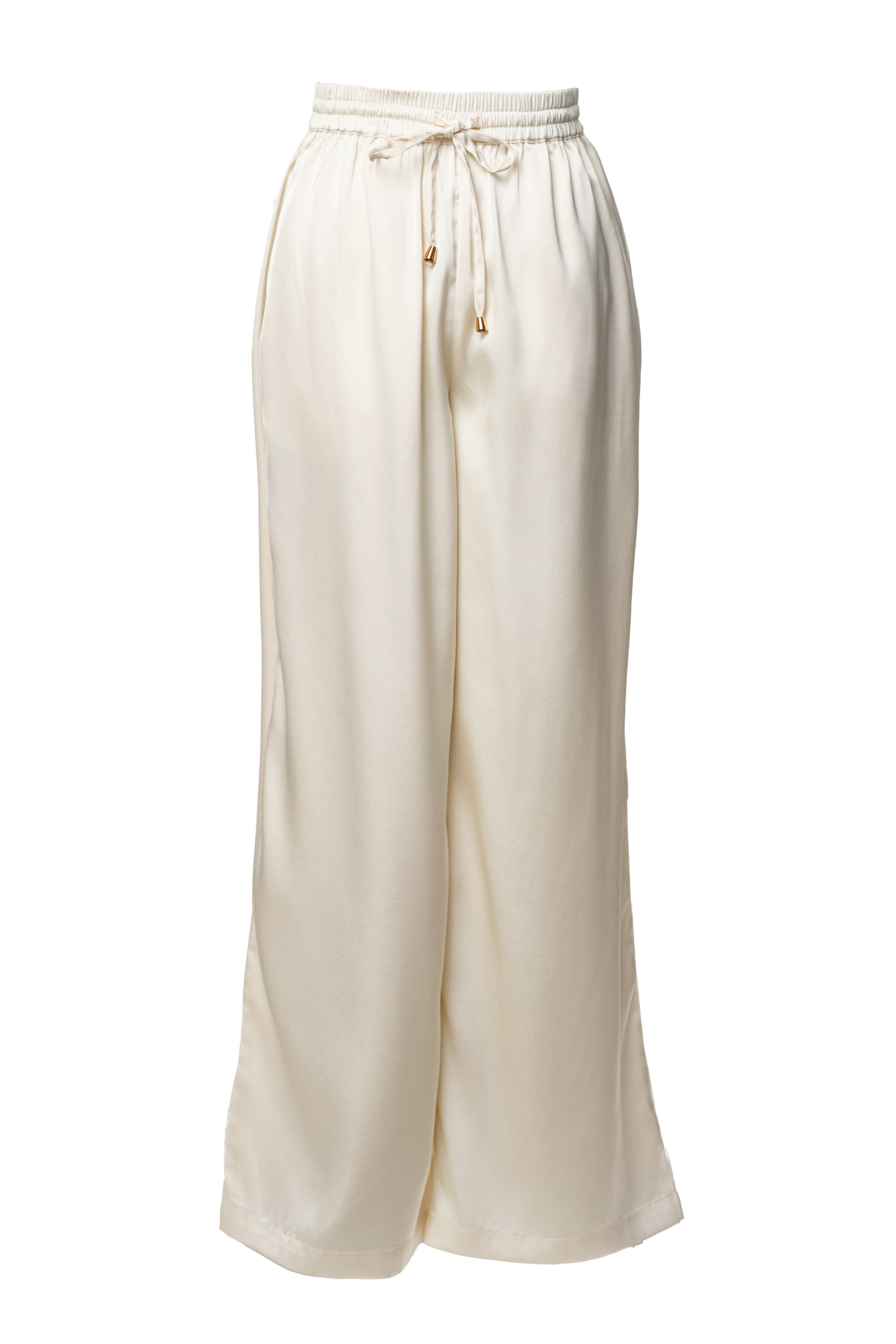 Ivory Sunny Day Drawstring Pants - JLUXLABEL