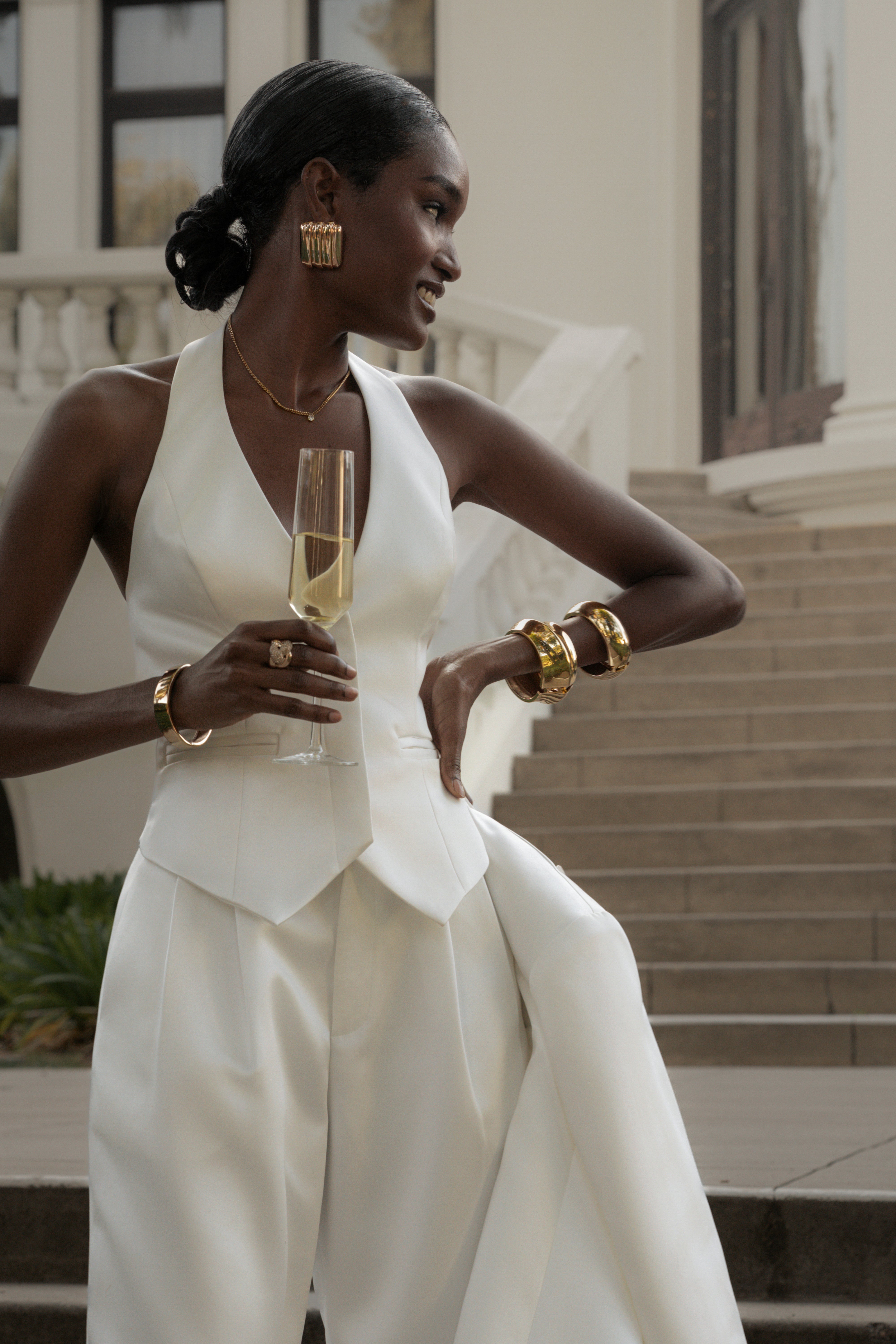 White City Nights Satin Vest - JLUXLABEL